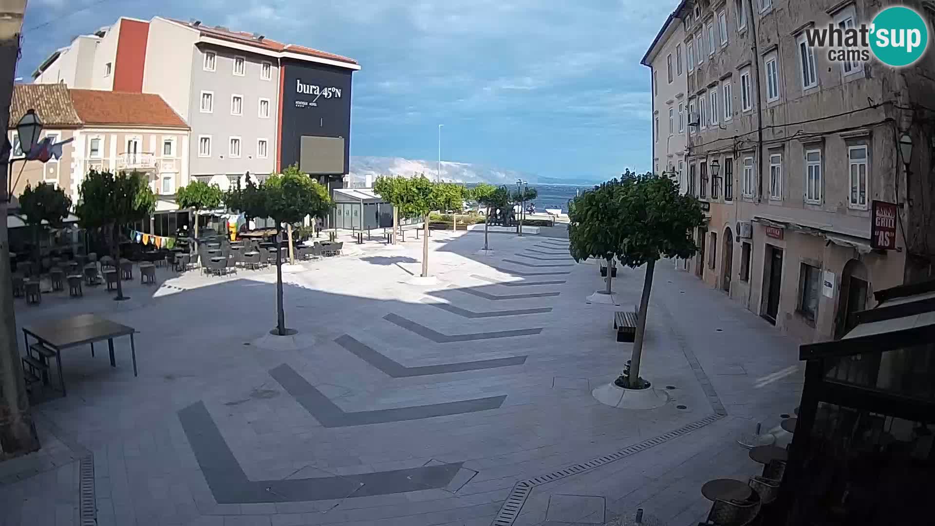 Centre de la ville de Senj – Place Pavlin – Live Cam Dalmatie