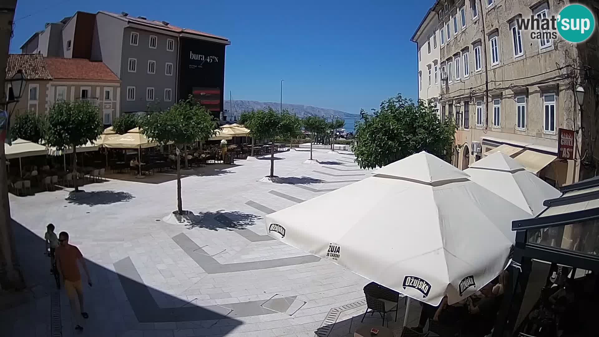 Center of Senj city – Pavlin square – Live Cam Dalmatia
