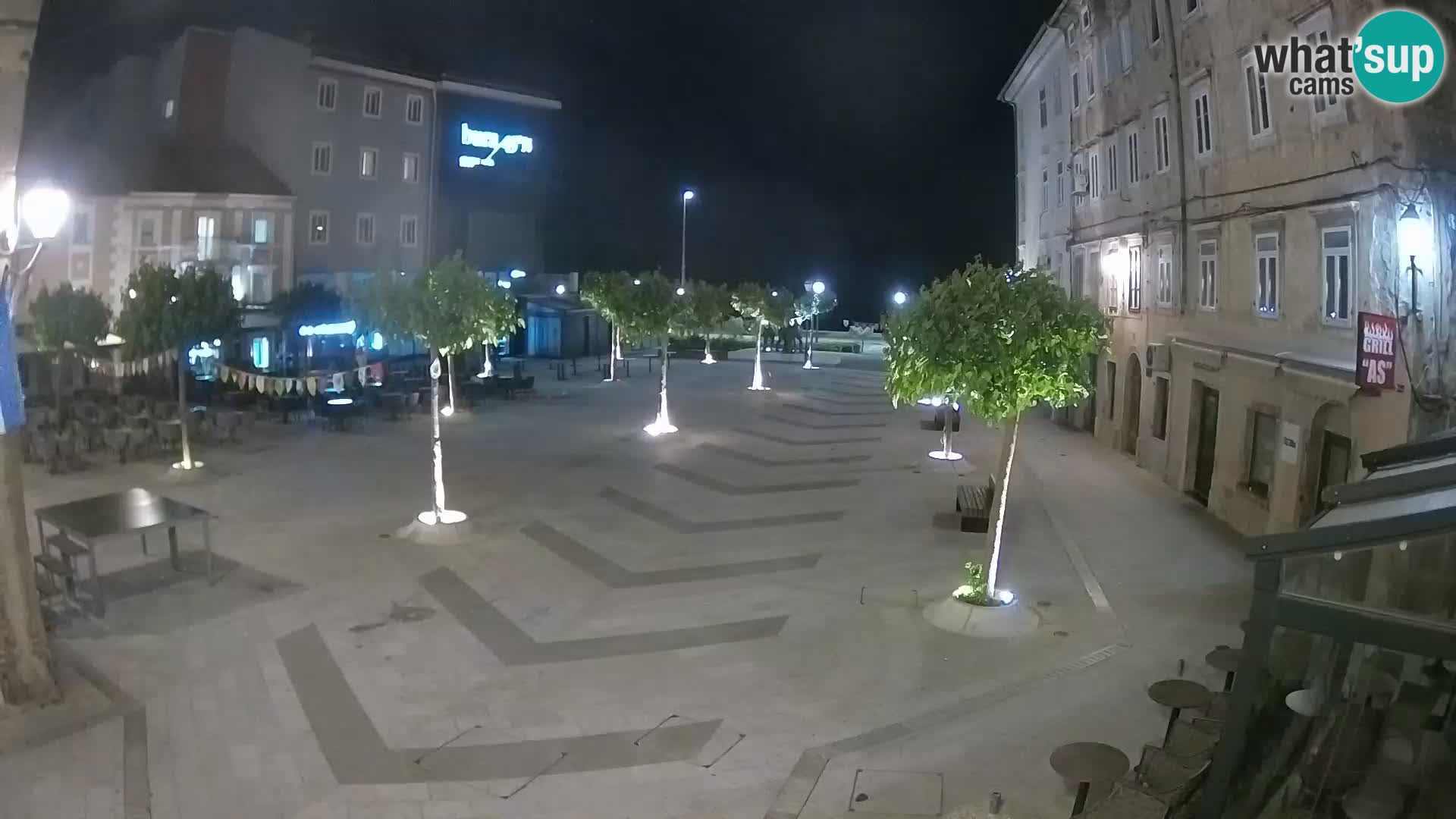 Center of Senj city – Pavlin square – Live Cam Dalmatia