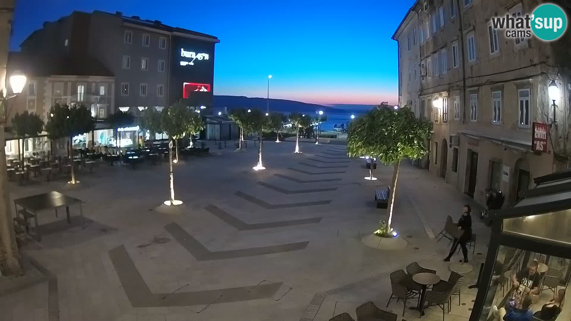 Center of Senj city – Pavlin square – Live Cam Dalmatia