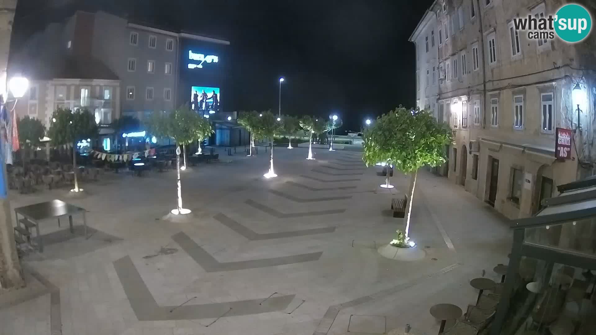 Zentrum der Stadt Senj – Pavlin platz – Live Cam Dalmatia