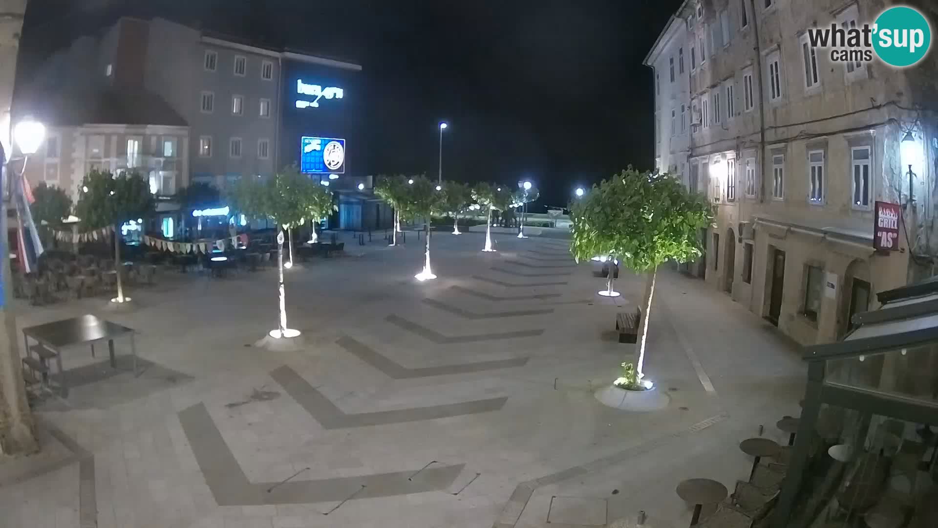 Center mesta Senj – Pavlinski trg – spletne kamere Dalmacija