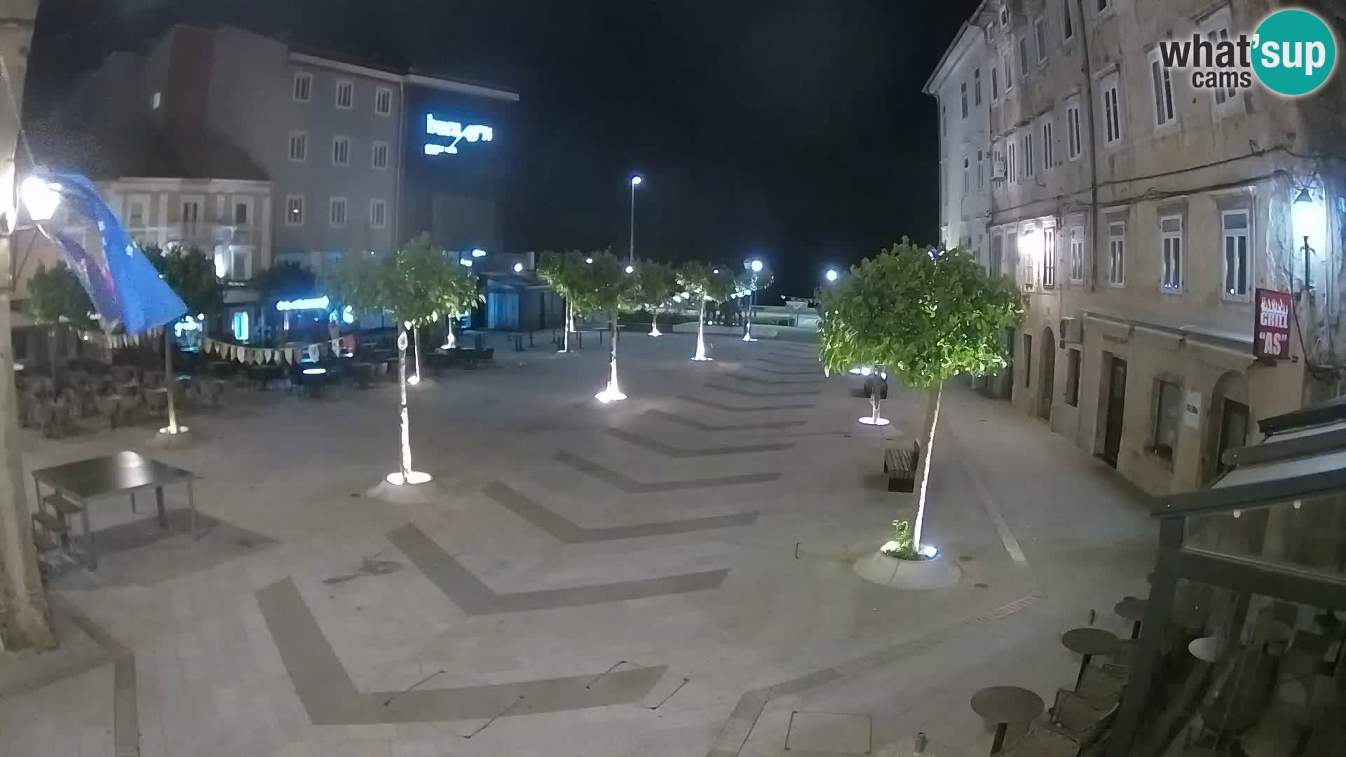 Center of Senj city – Pavlin square – Live Cam Dalmatia