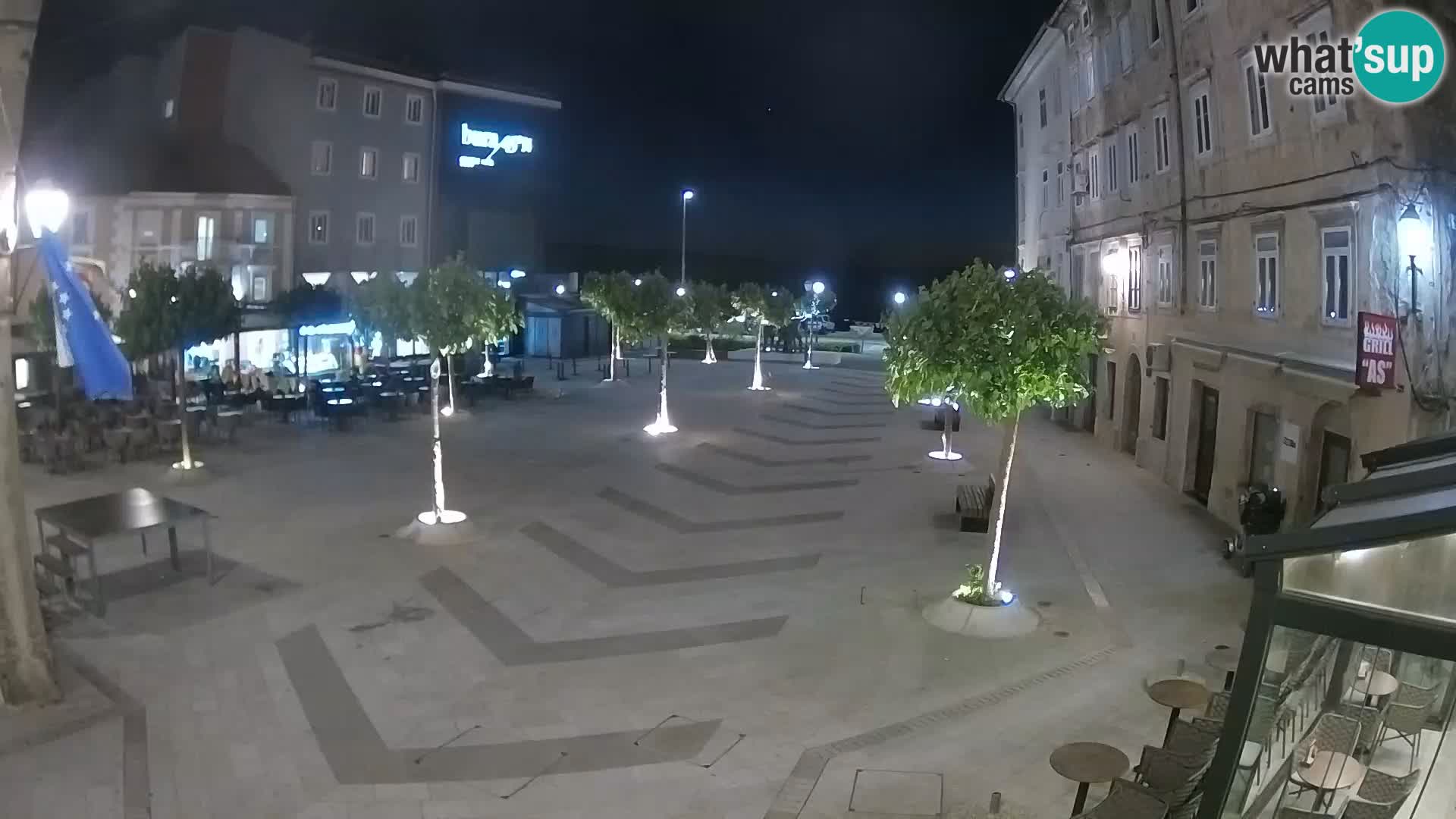 Center mesta Senj – Pavlinski trg – spletne kamere Dalmacija