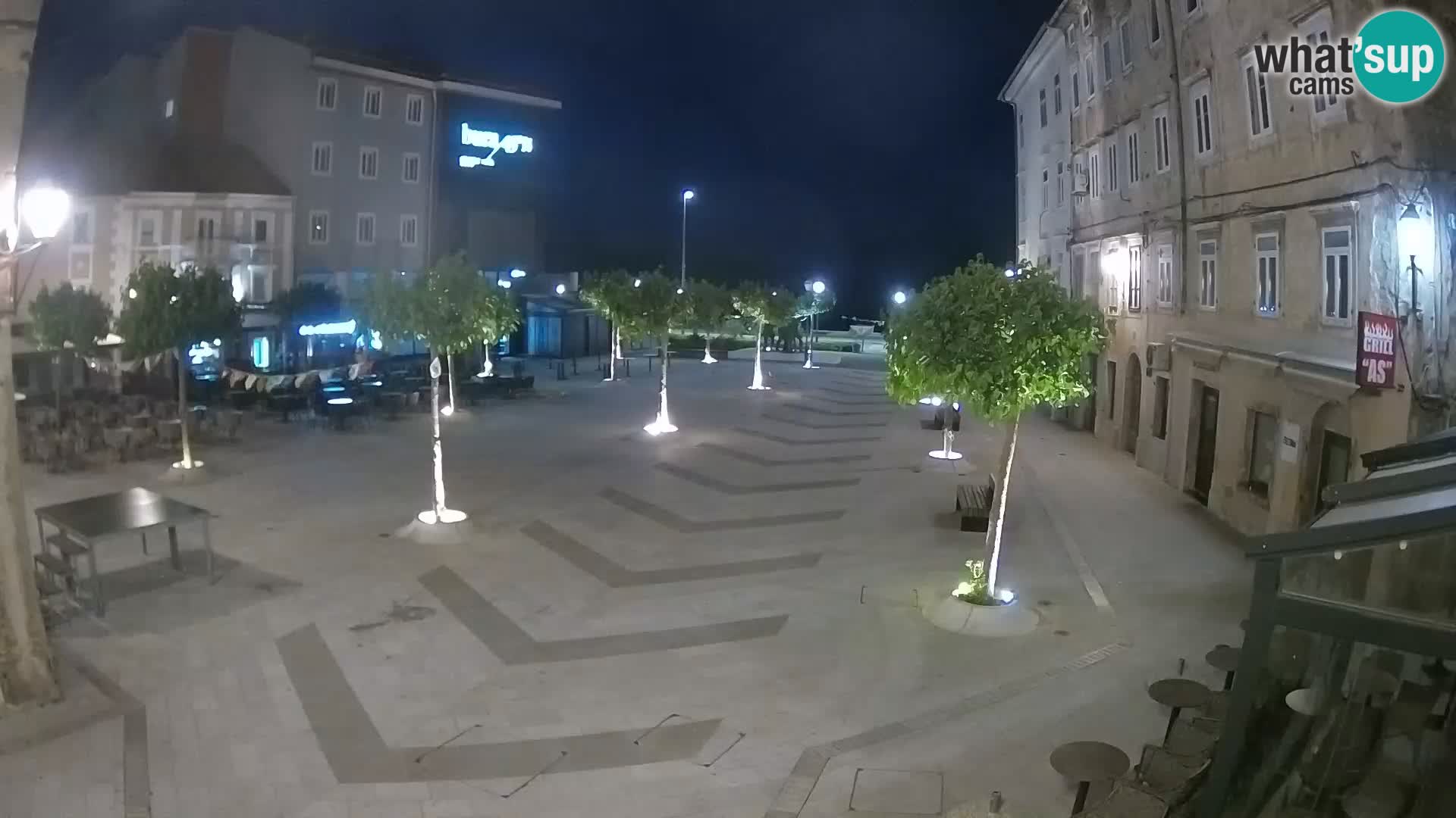 Center mesta Senj – Pavlinski trg – spletne kamere Dalmacija