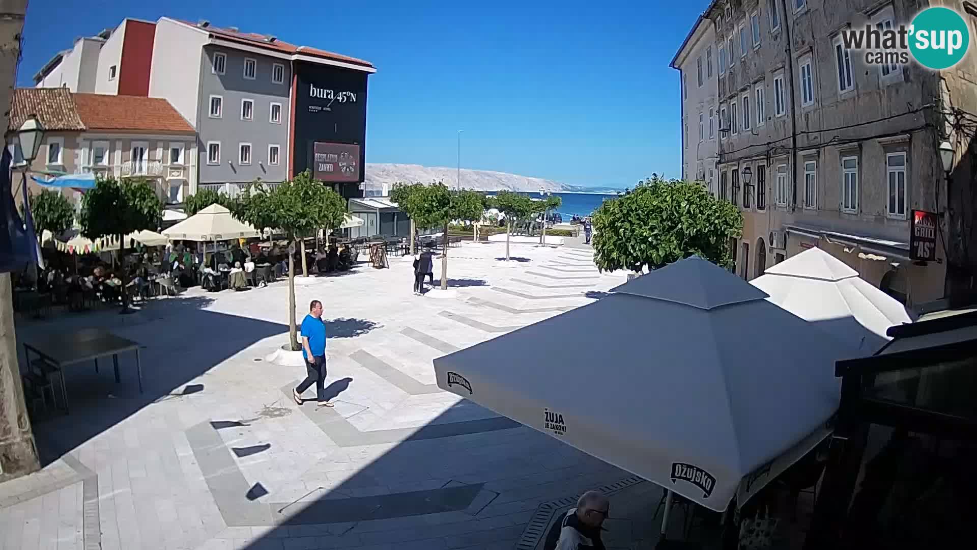 Zentrum der Stadt Senj – Pavlin platz – Live Cam Dalmatia