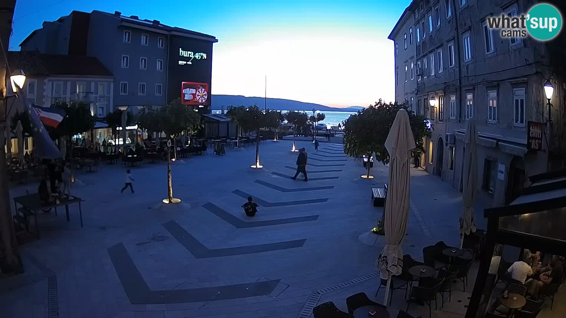 Center of Senj city – Pavlin square – Live Cam Dalmatia