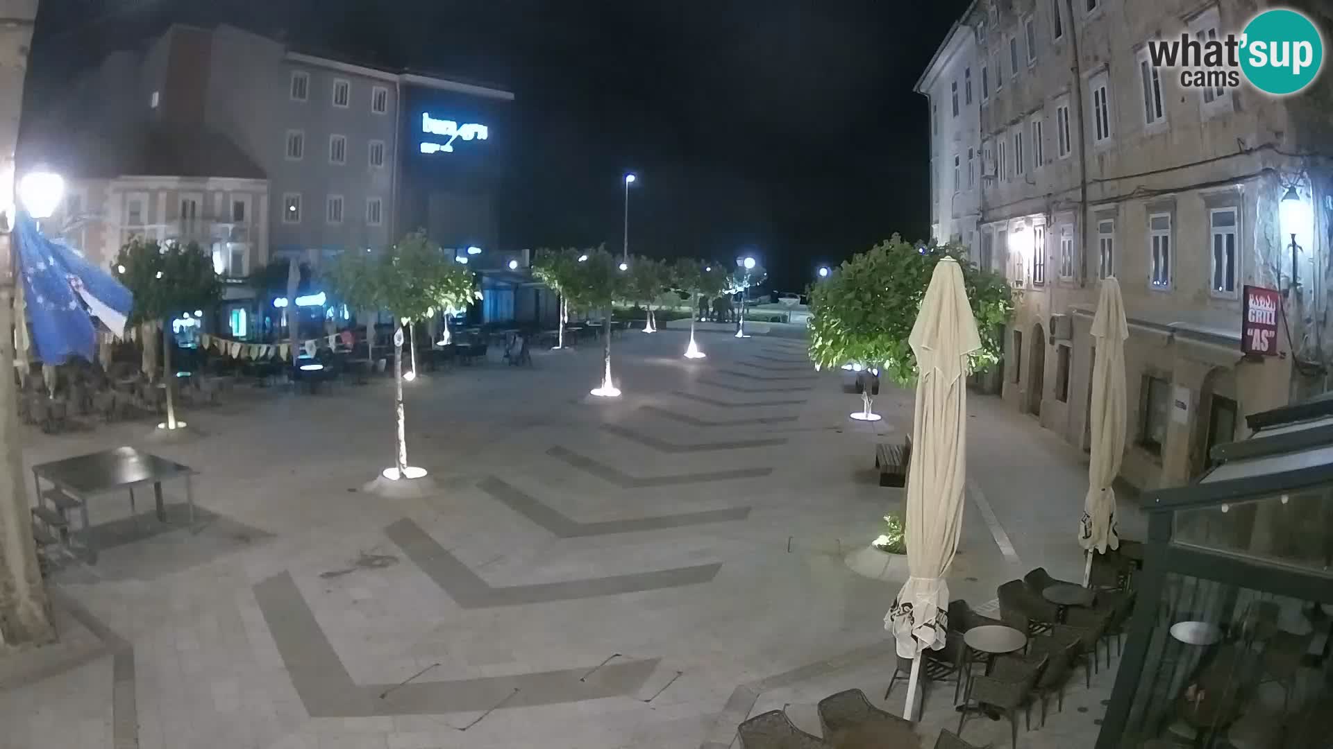 Center of Senj city – Pavlin square – Live Cam Dalmatia