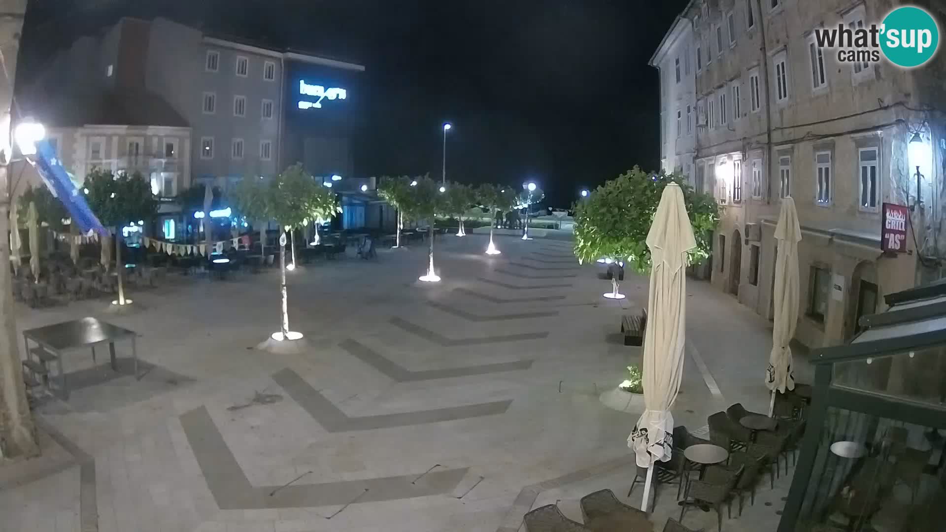 Zentrum der Stadt Senj – Pavlin platz – Live Cam Dalmatia