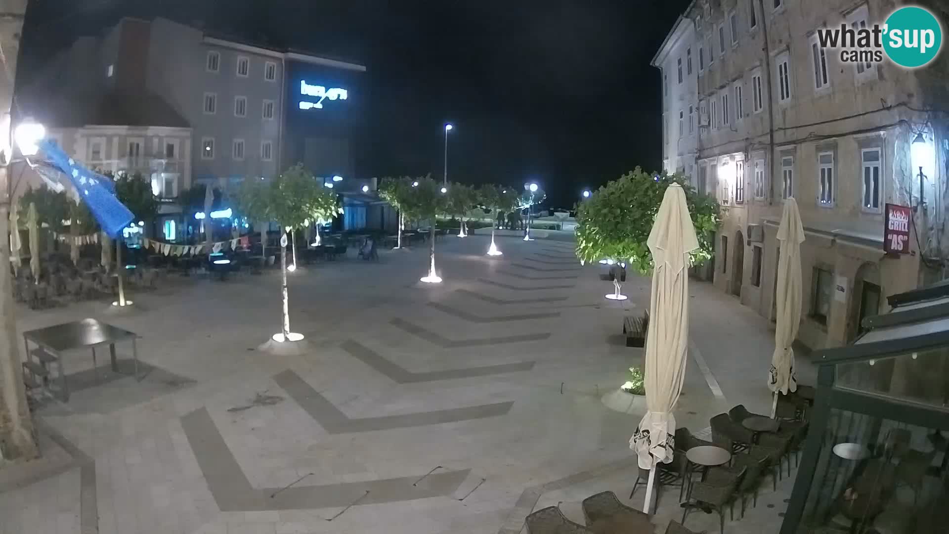 Center mesta Senj – Pavlinski trg – spletne kamere Dalmacija