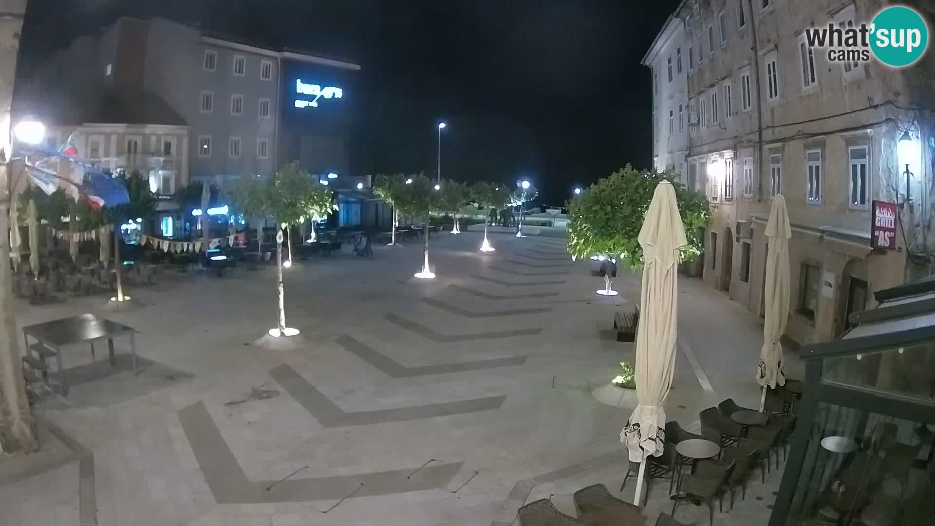 Center mesta Senj – Pavlinski trg – spletne kamere Dalmacija