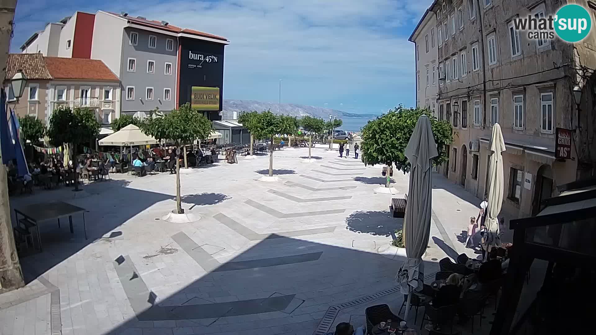 Center of Senj city – Pavlin square – Live Cam Dalmatia