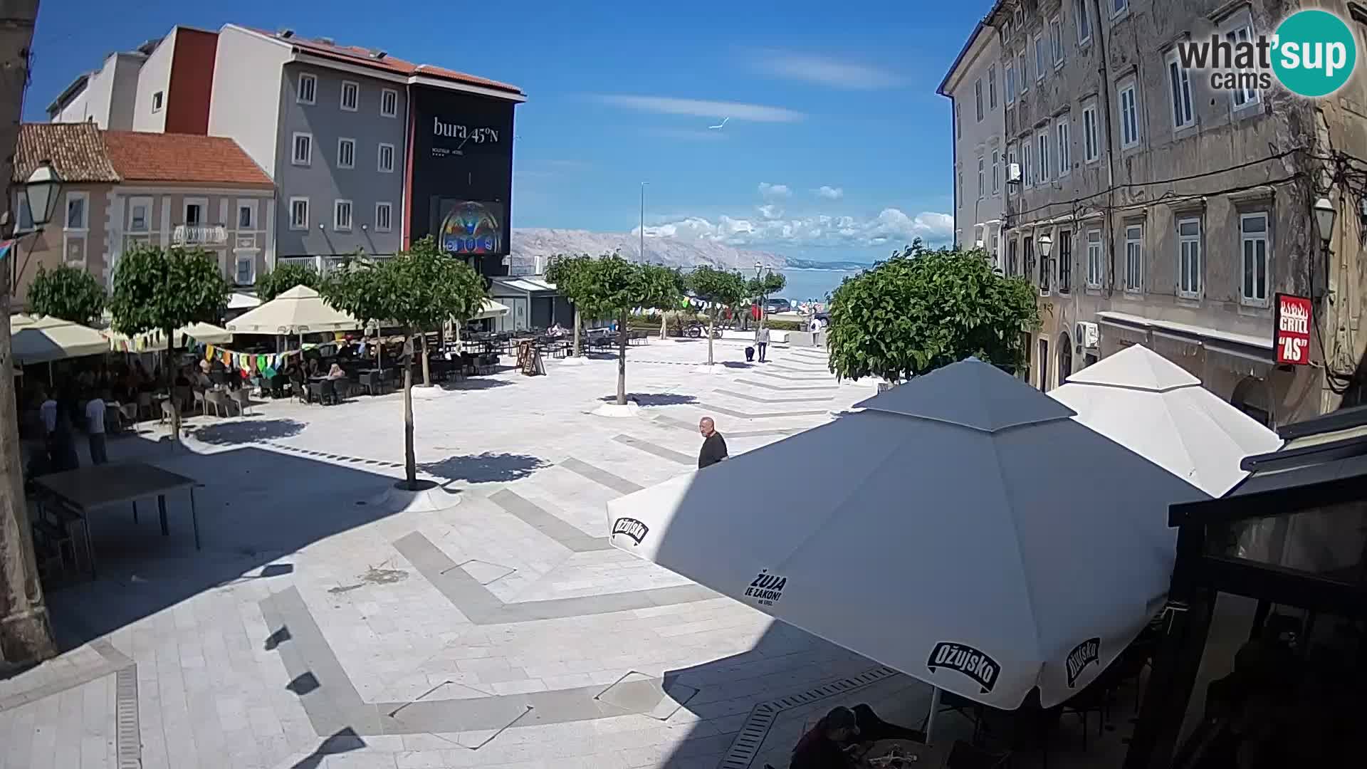 Center of Senj city – Pavlin square – Live Cam Dalmatia
