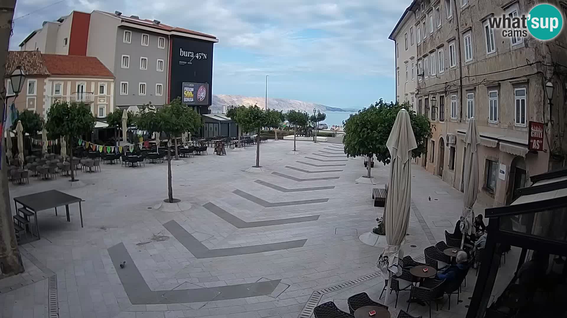 Center of Senj city – Pavlin square – Live Cam Dalmatia