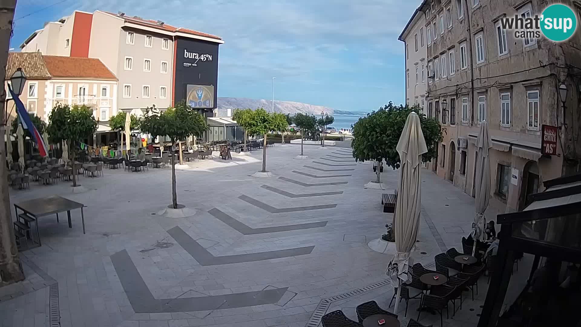 Center of Senj city – Pavlin square – Live Cam Dalmatia