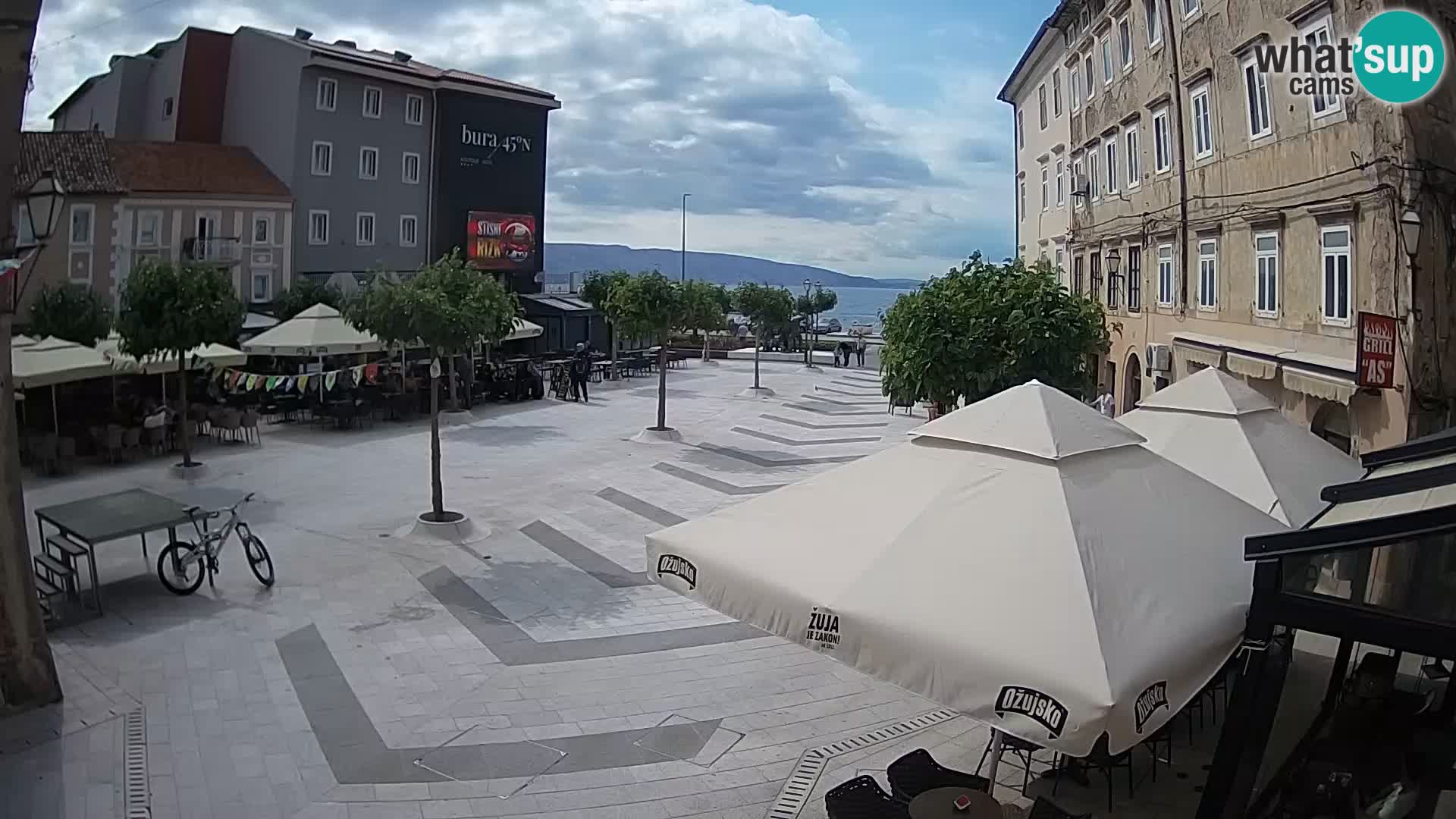 Centro della città di Senj – Piazza Pavlin – Live Cam Dalmazia
