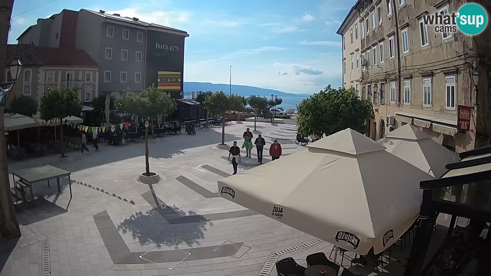 Center of Senj city – Pavlin square – Live Cam Dalmatia