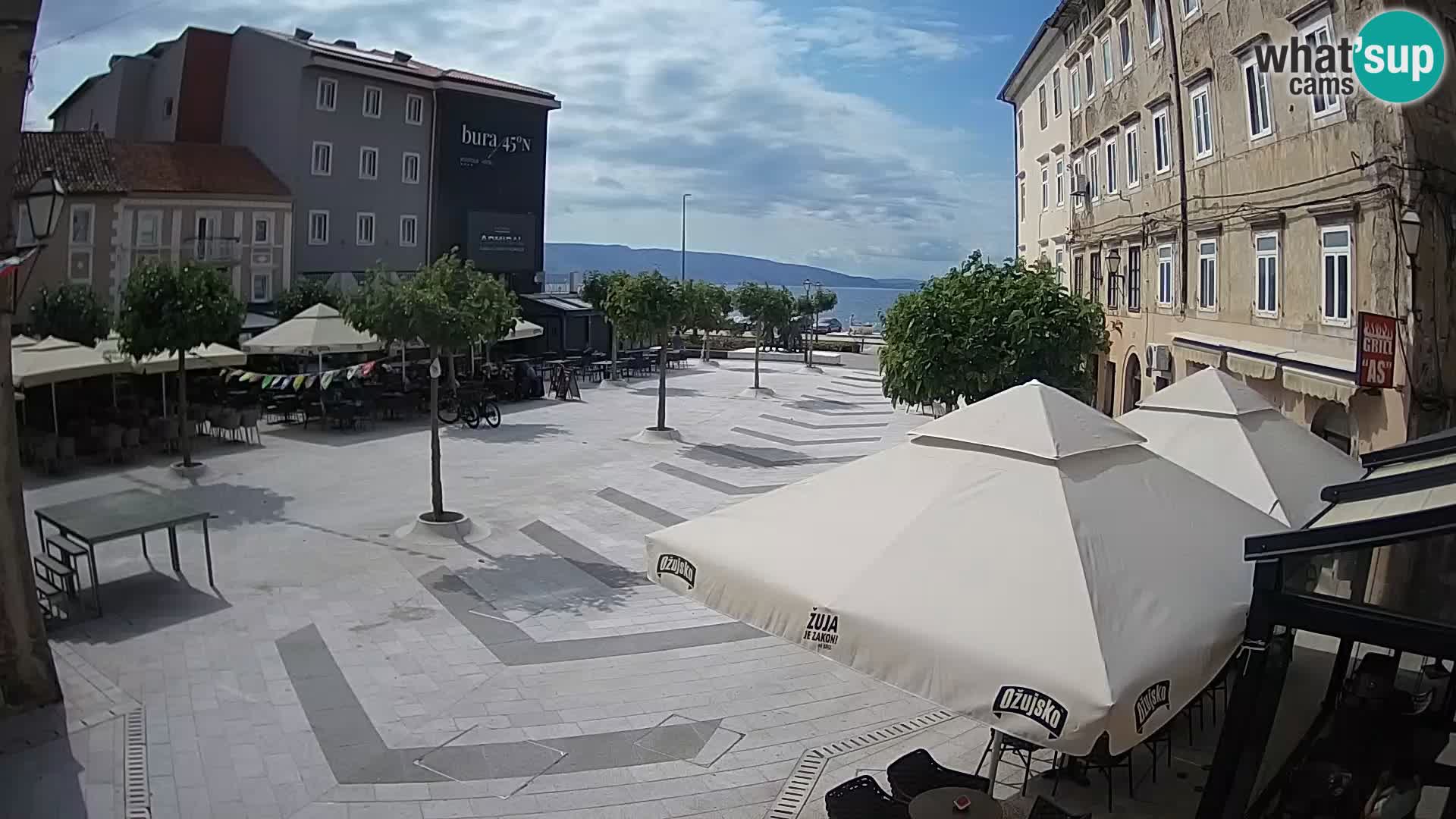 Center of Senj city – Pavlin square – Live Cam Dalmatia