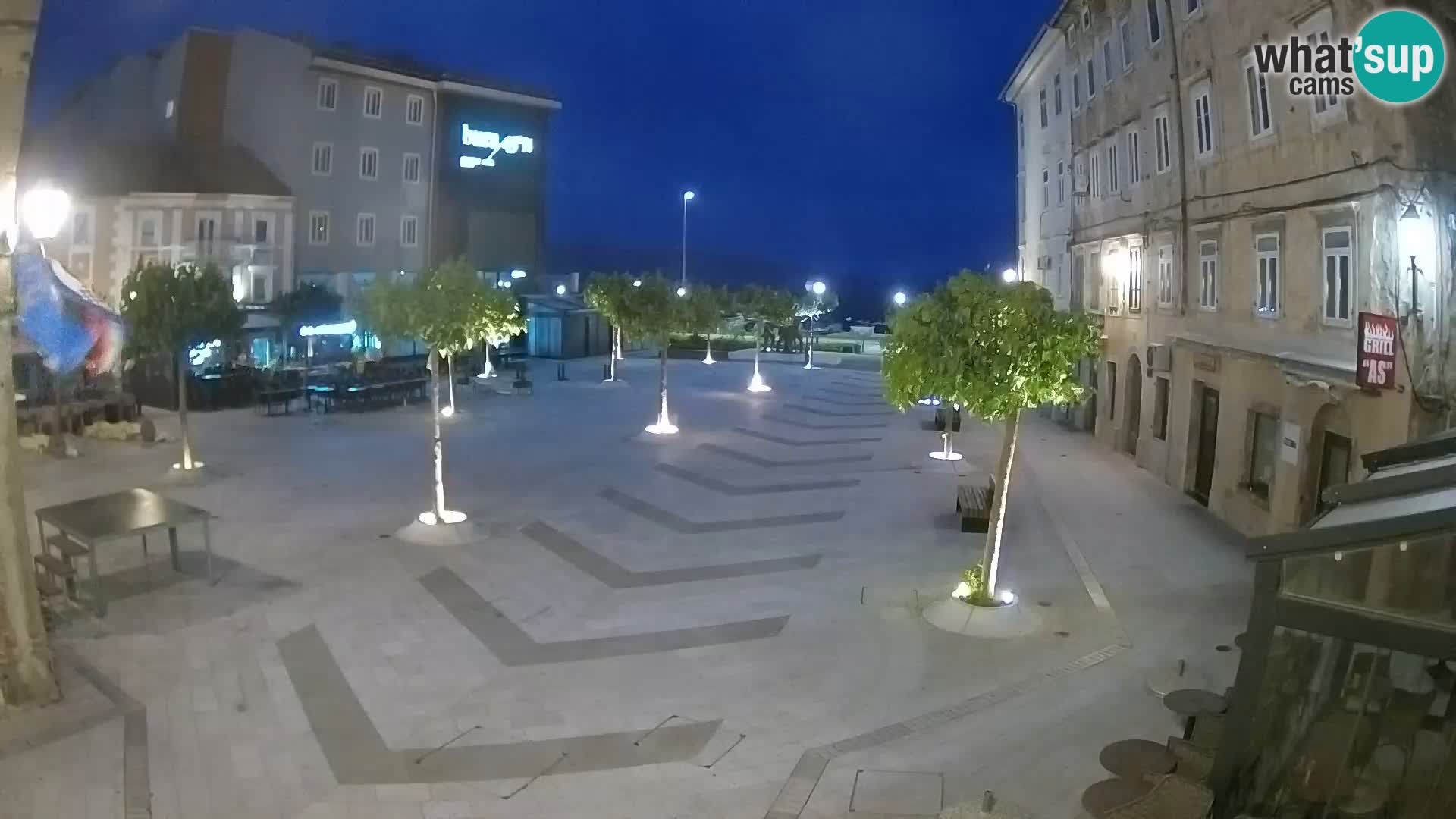Centro della città di Senj – Piazza Pavlin – Live Cam Dalmazia