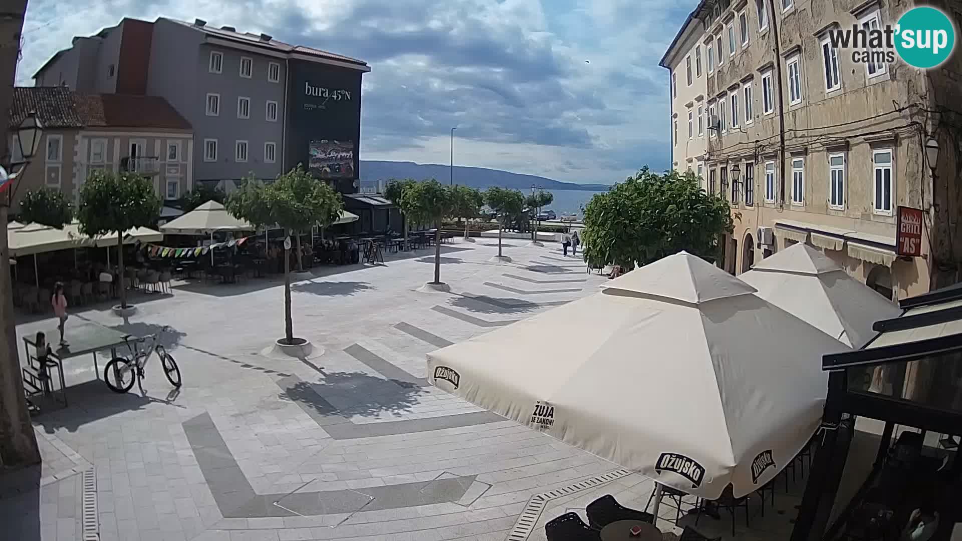Center of Senj city – Pavlin square – Live Cam Dalmatia
