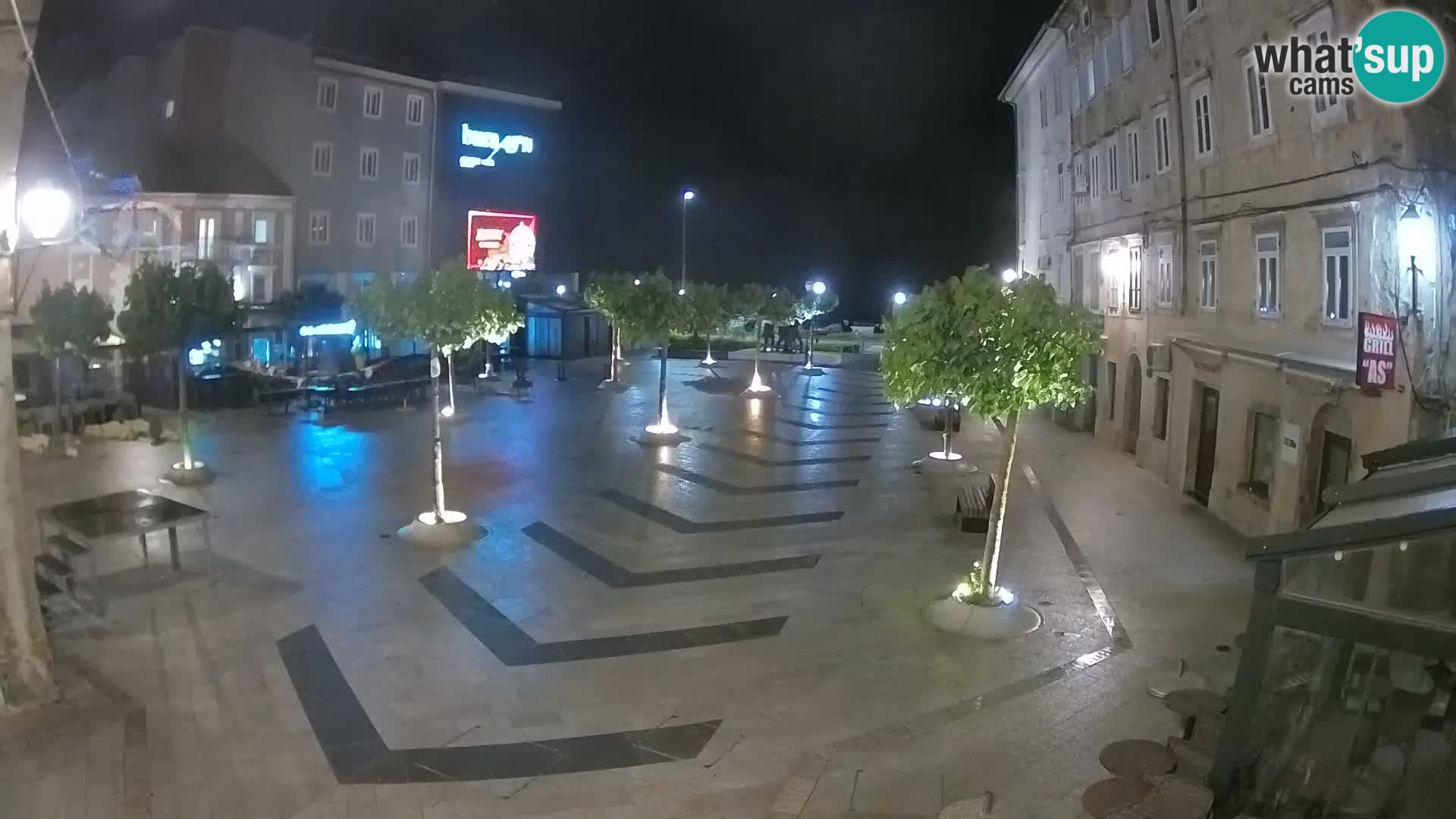 Center of Senj city – Pavlin square – Live Cam Dalmatia
