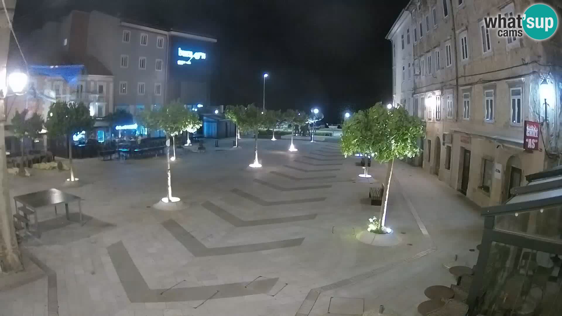 Center mesta Senj – Pavlinski trg – spletne kamere Dalmacija