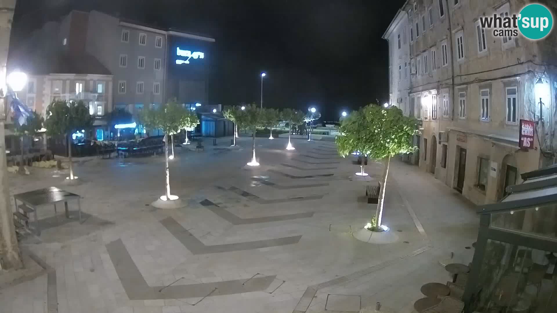 Center of Senj city – Pavlin square – Live Cam Dalmatia