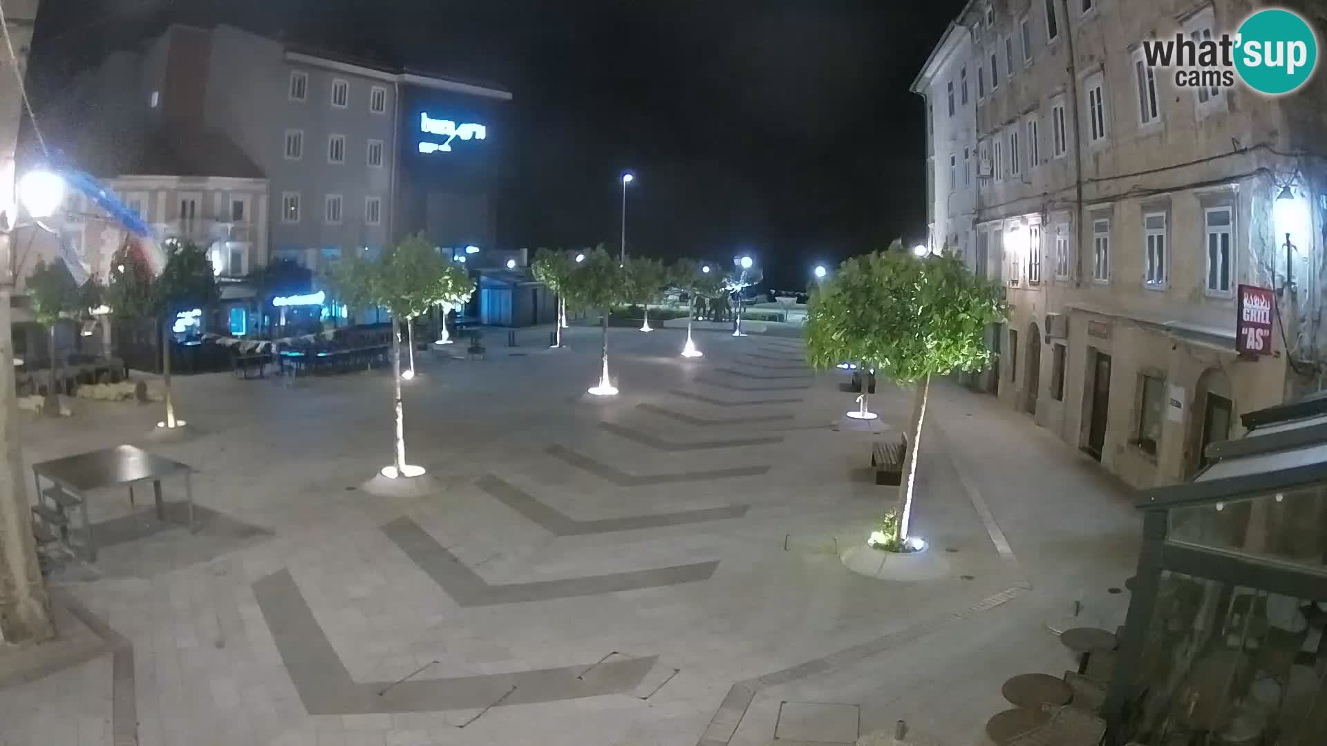 Center of Senj city – Pavlin square – Live Cam Dalmatia