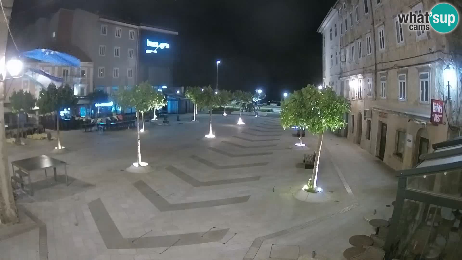Center mesta Senj – Pavlinski trg – spletne kamere Dalmacija
