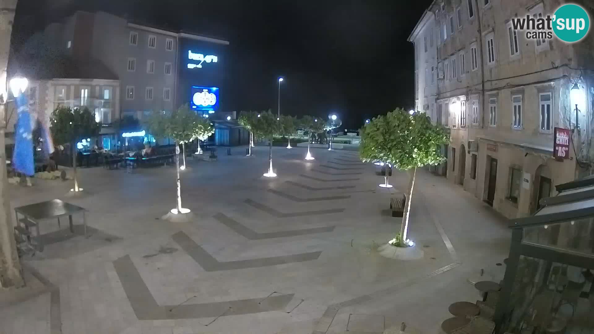 Center of Senj city – Pavlin square – Live Cam Dalmatia