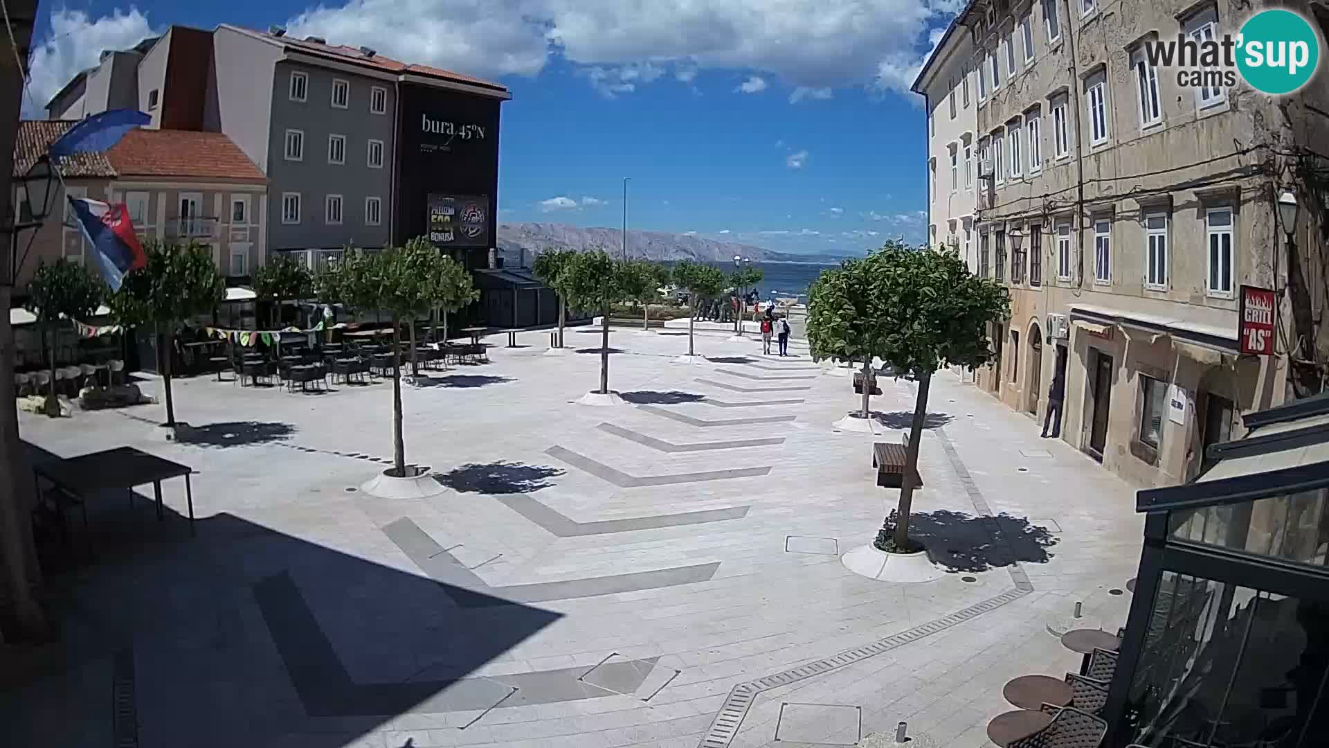 Centro della città di Senj – Piazza Pavlin – Live Cam Dalmazia