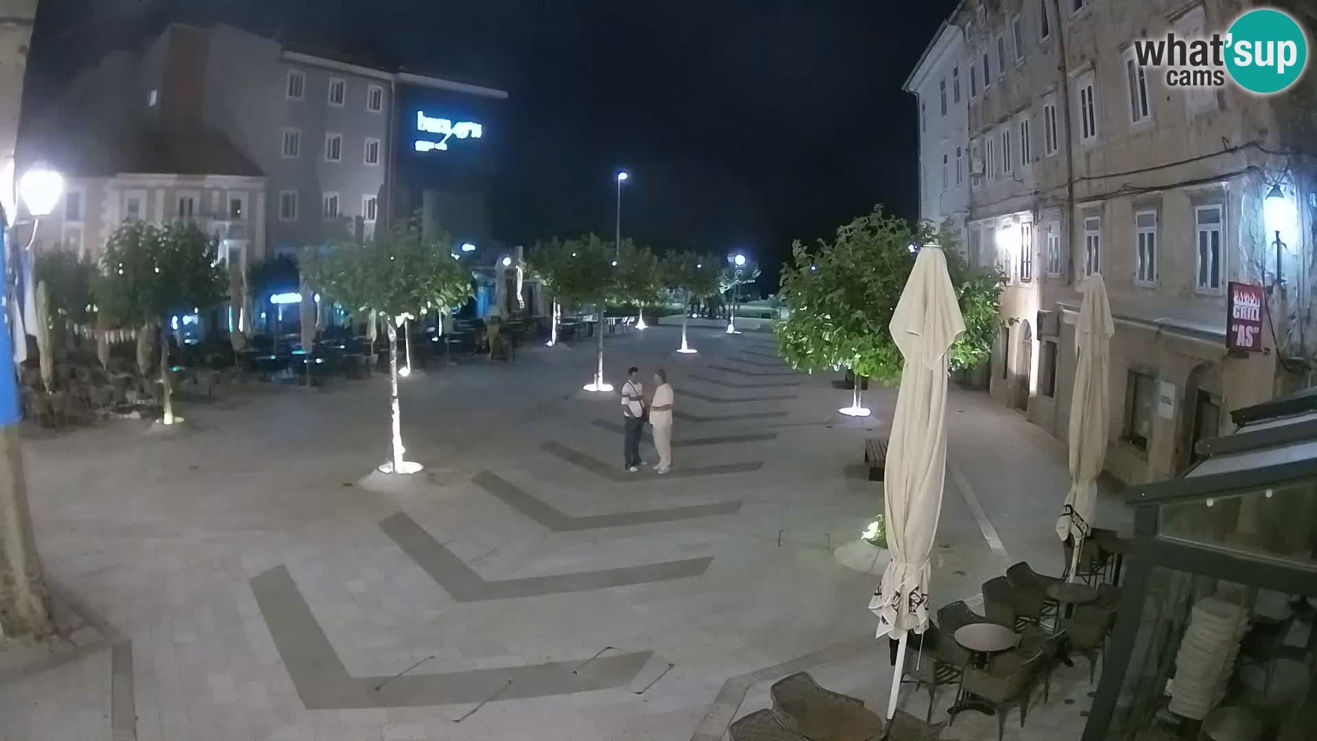 Center mesta Senj – Pavlinski trg – spletne kamere Dalmacija