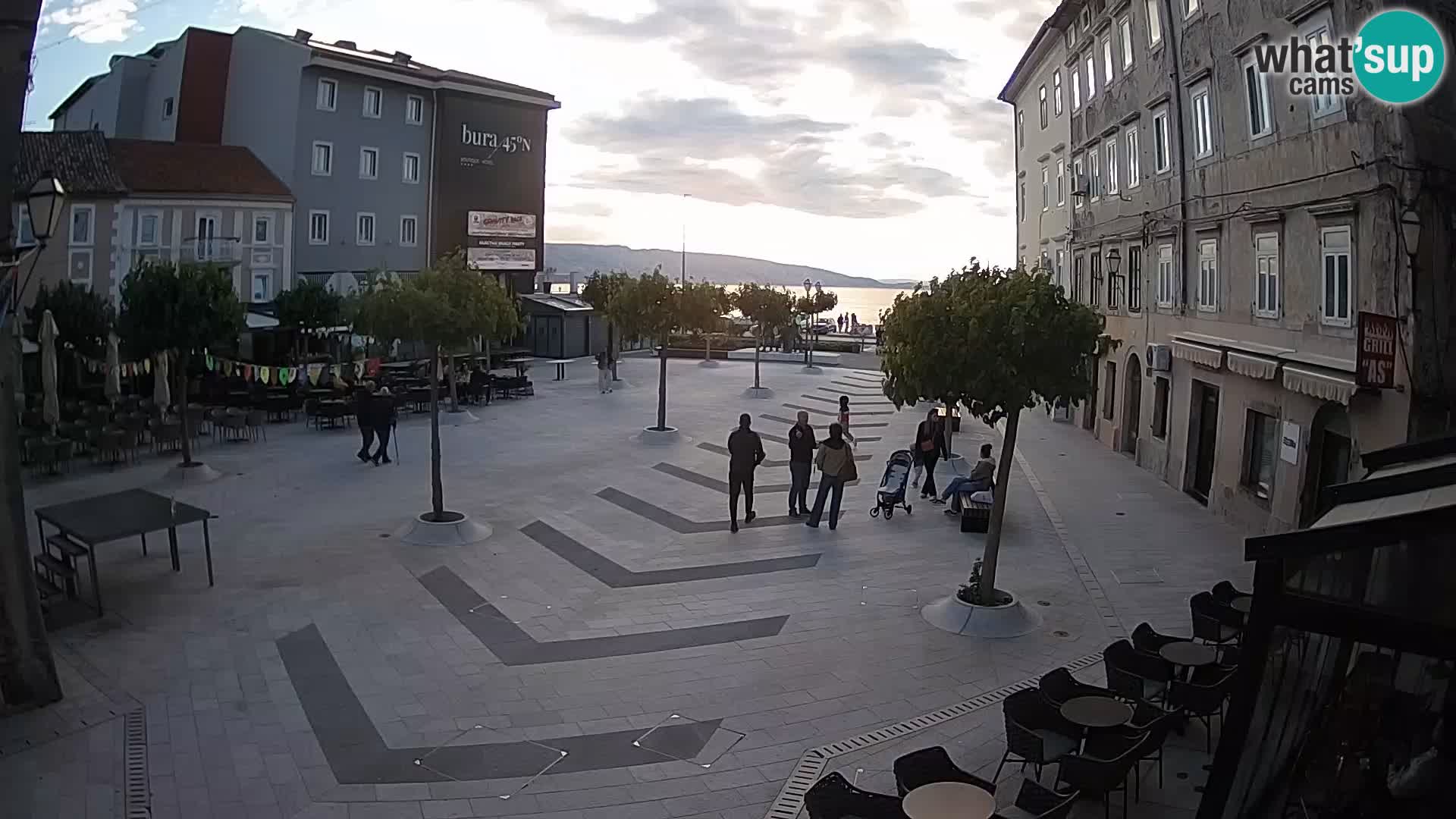 Center of Senj city – Pavlin square – Live Cam Dalmatia