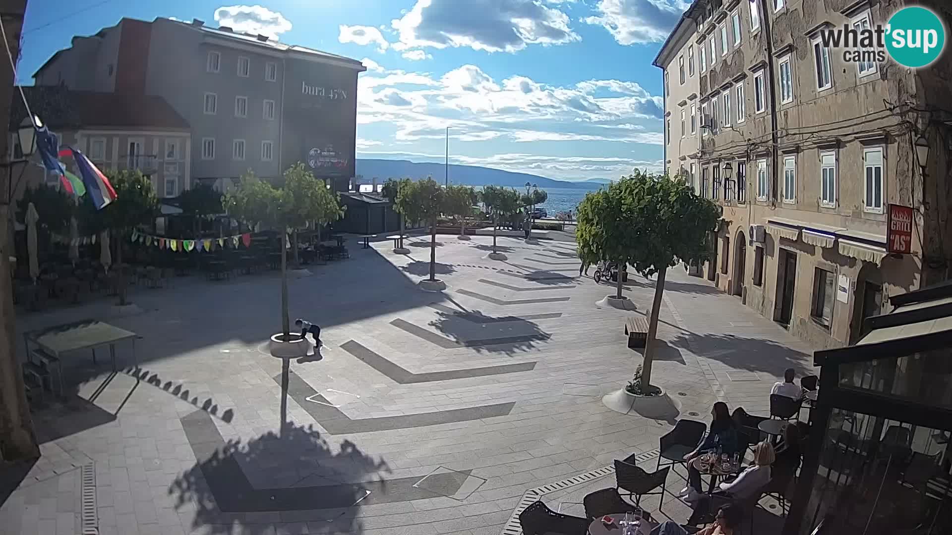 Center of Senj city – Pavlin square – Live Cam Dalmatia