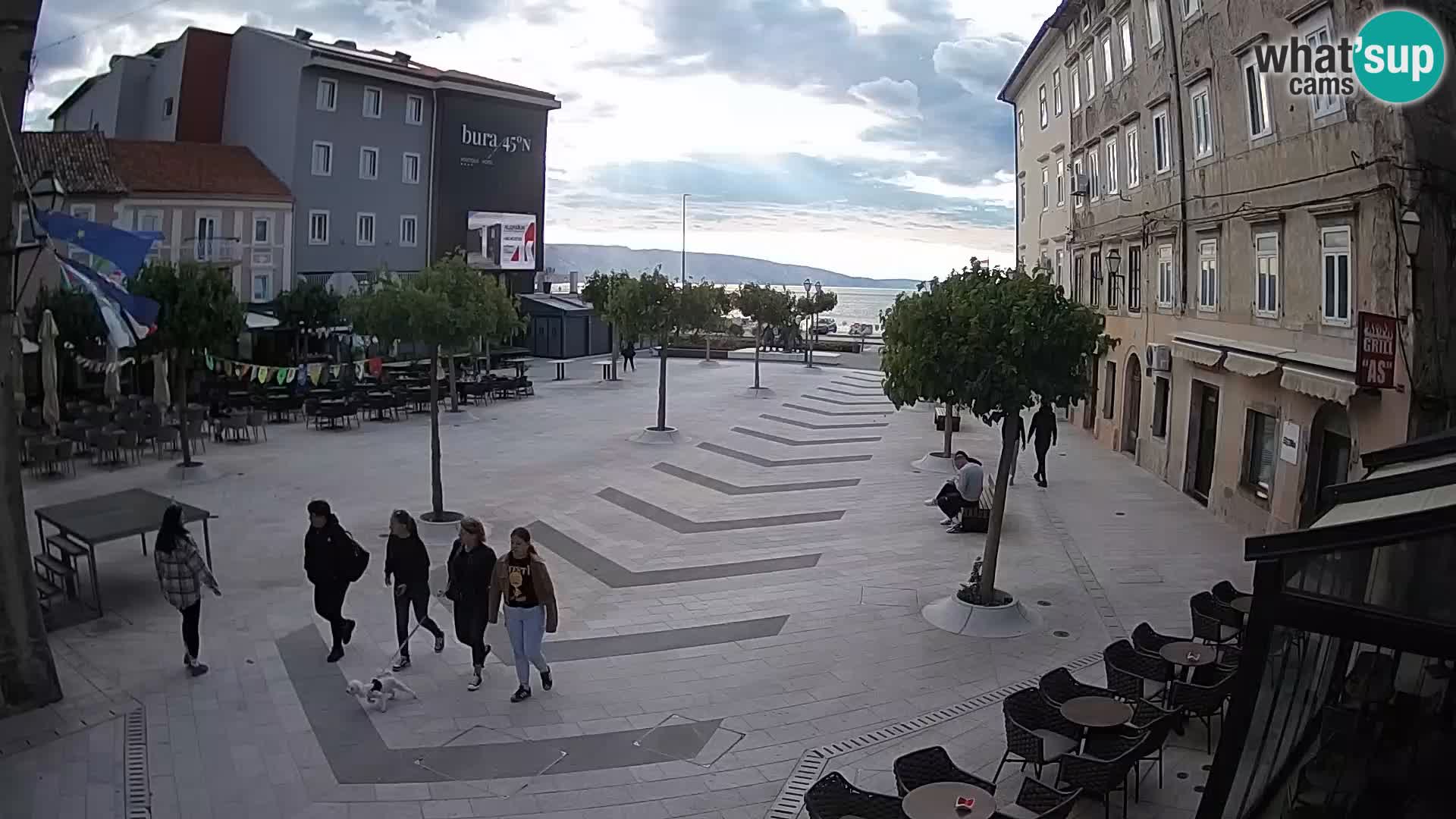 Center of Senj city – Pavlin square – Live Cam Dalmatia