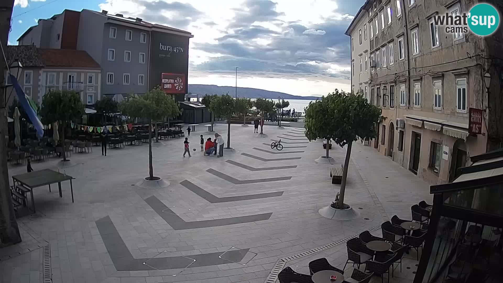Centro della città di Senj – Piazza Pavlin – Live Cam Dalmazia