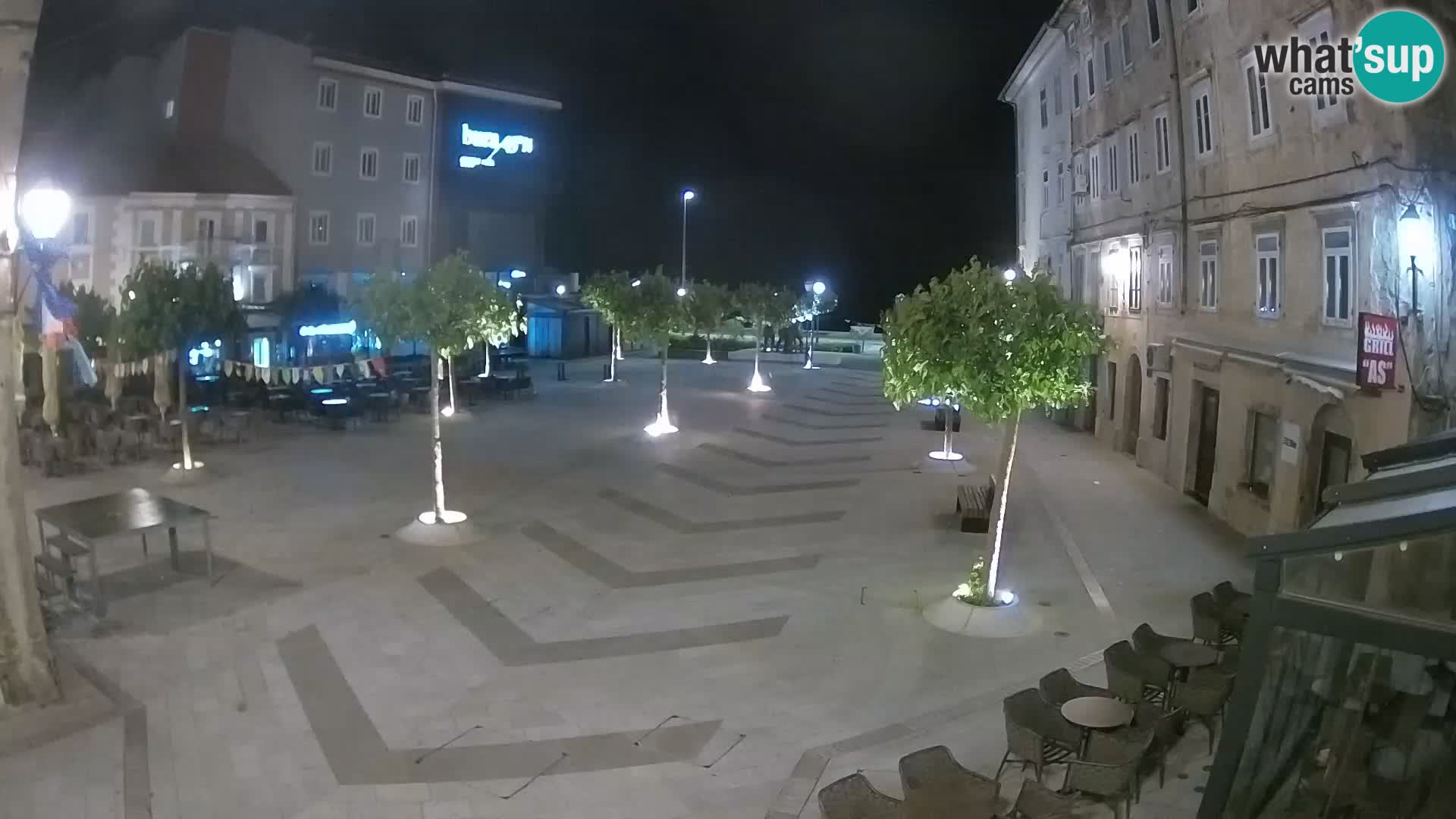 Centro della città di Senj – Piazza Pavlin – Live Cam Dalmazia