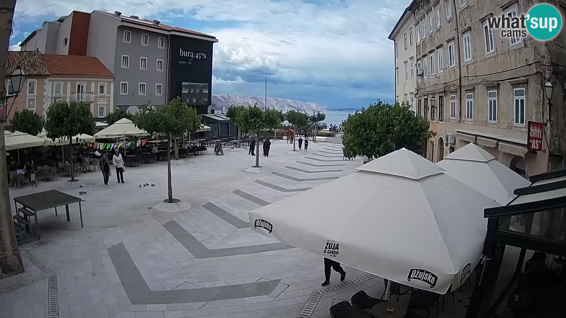 Center of Senj city – Pavlin square – Live Cam Dalmatia