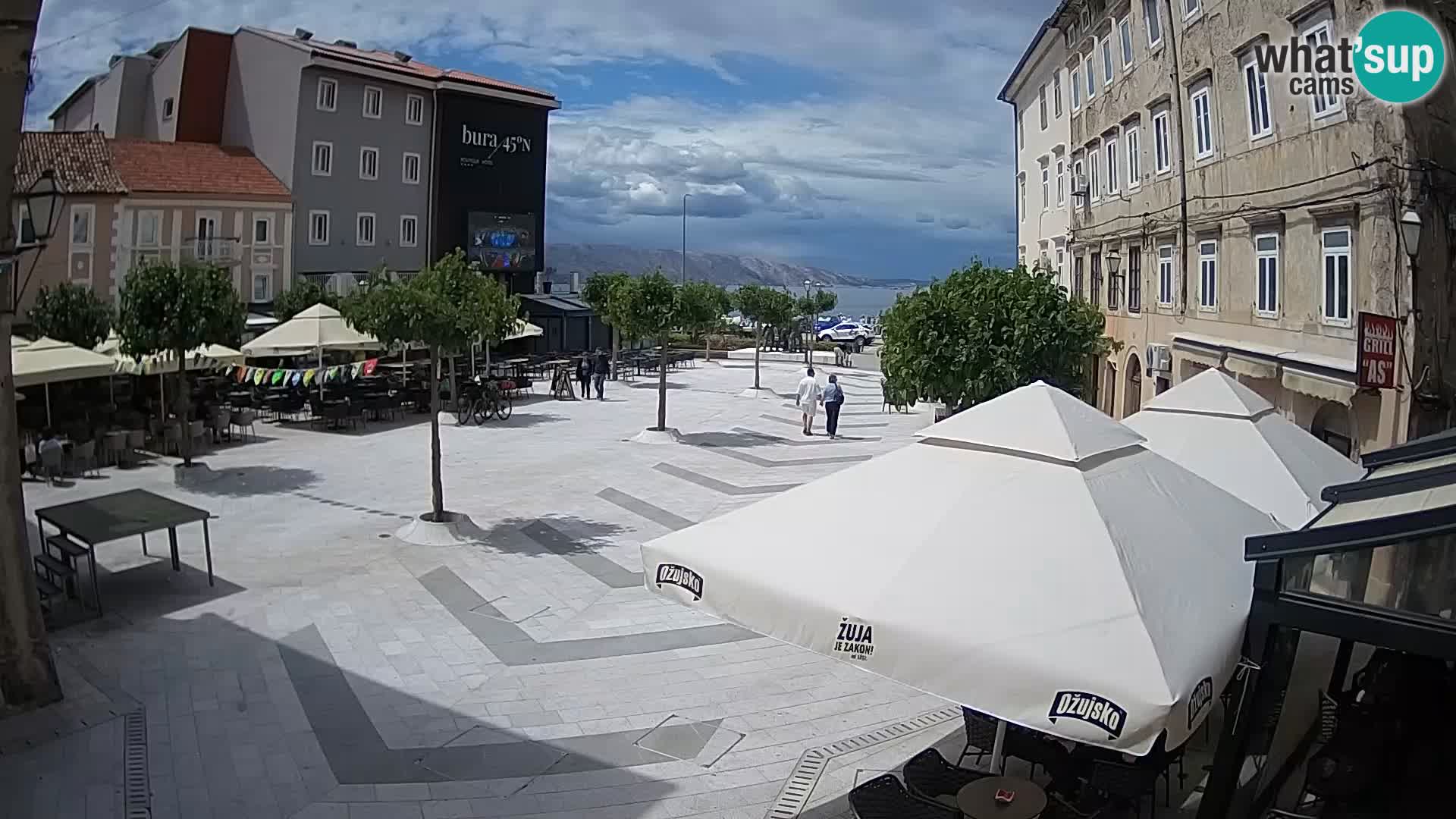 Zentrum der Stadt Senj – Pavlin platz – Live Cam Dalmatia