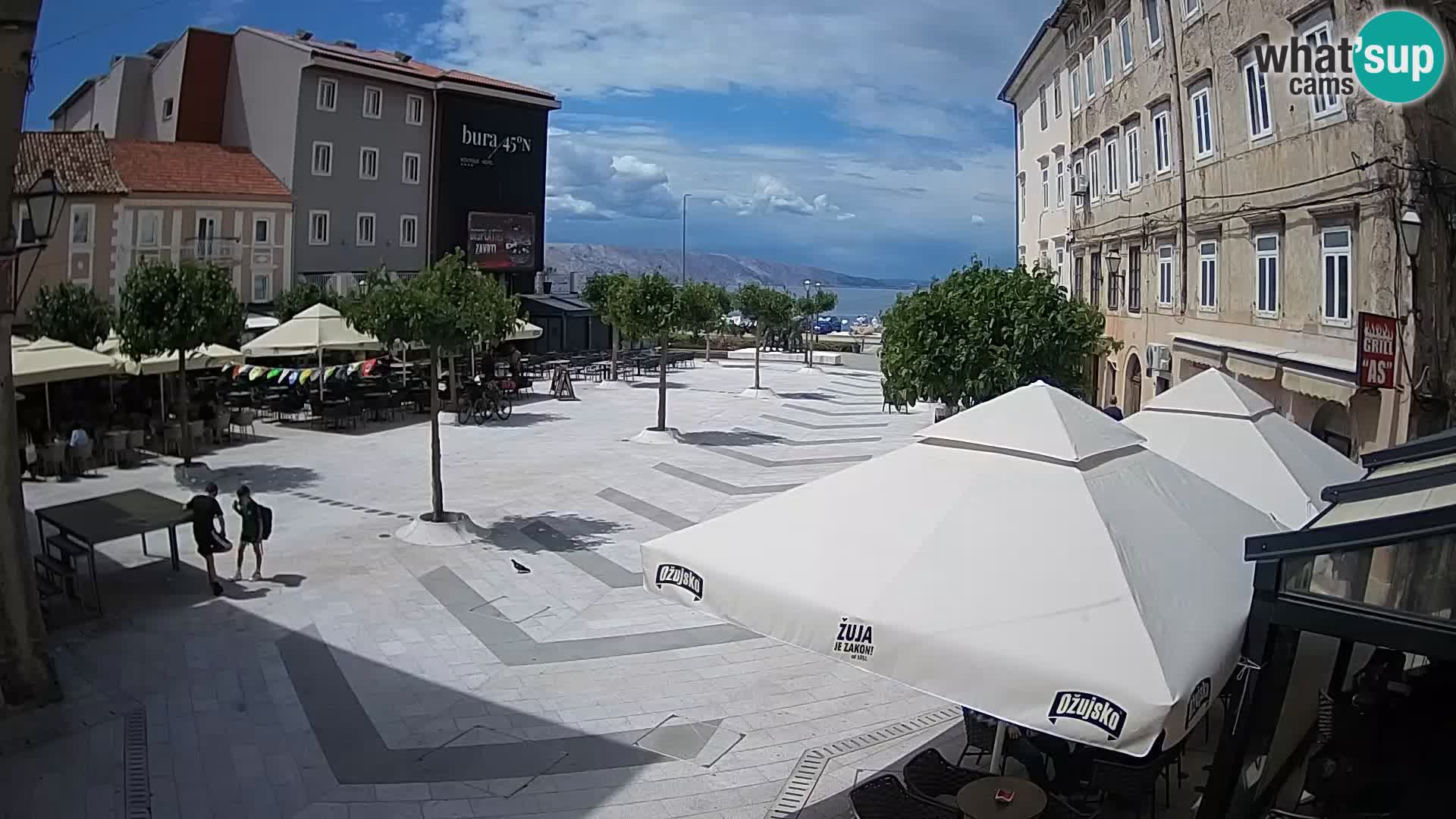Center of Senj city – Pavlin square – Live Cam Dalmatia