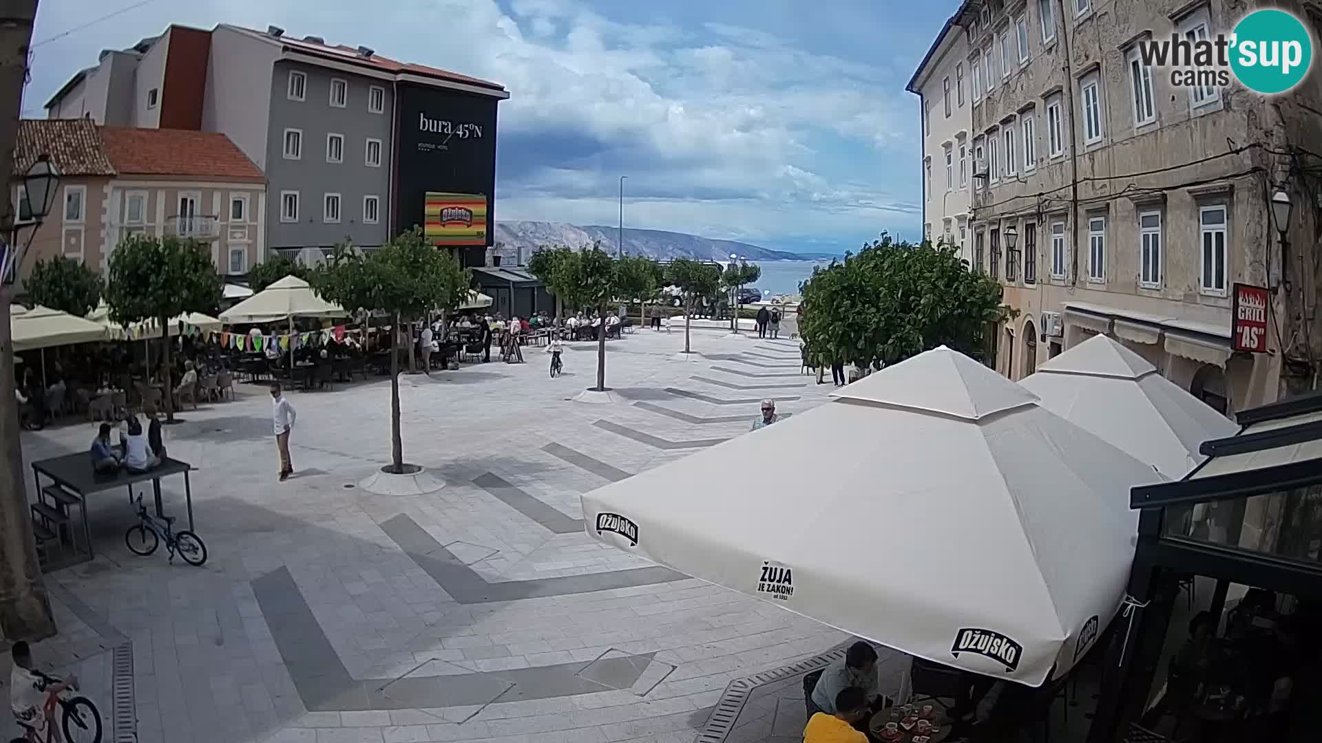 Centro della città di Senj – Piazza Pavlin – Live Cam Dalmazia