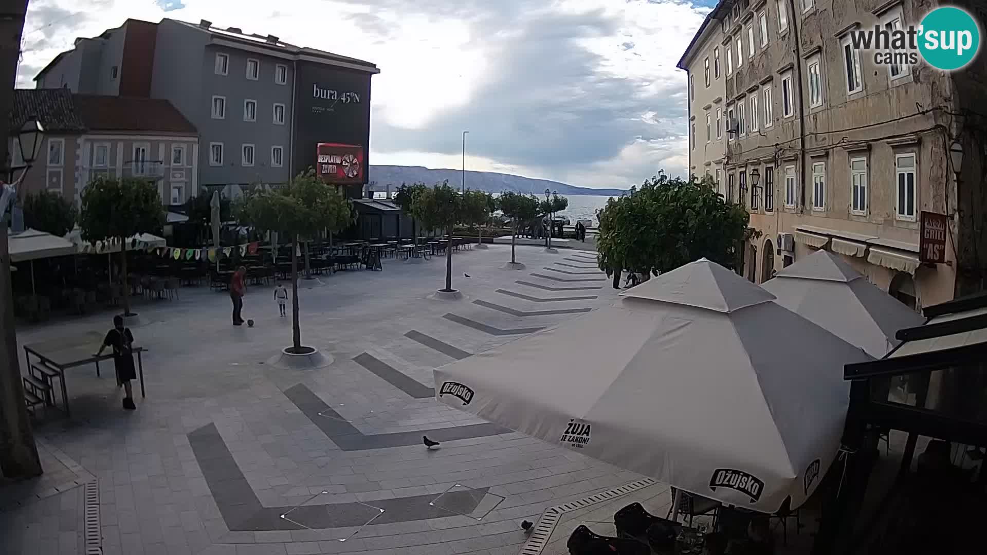 Centro della città di Senj – Piazza Pavlin – Live Cam Dalmazia