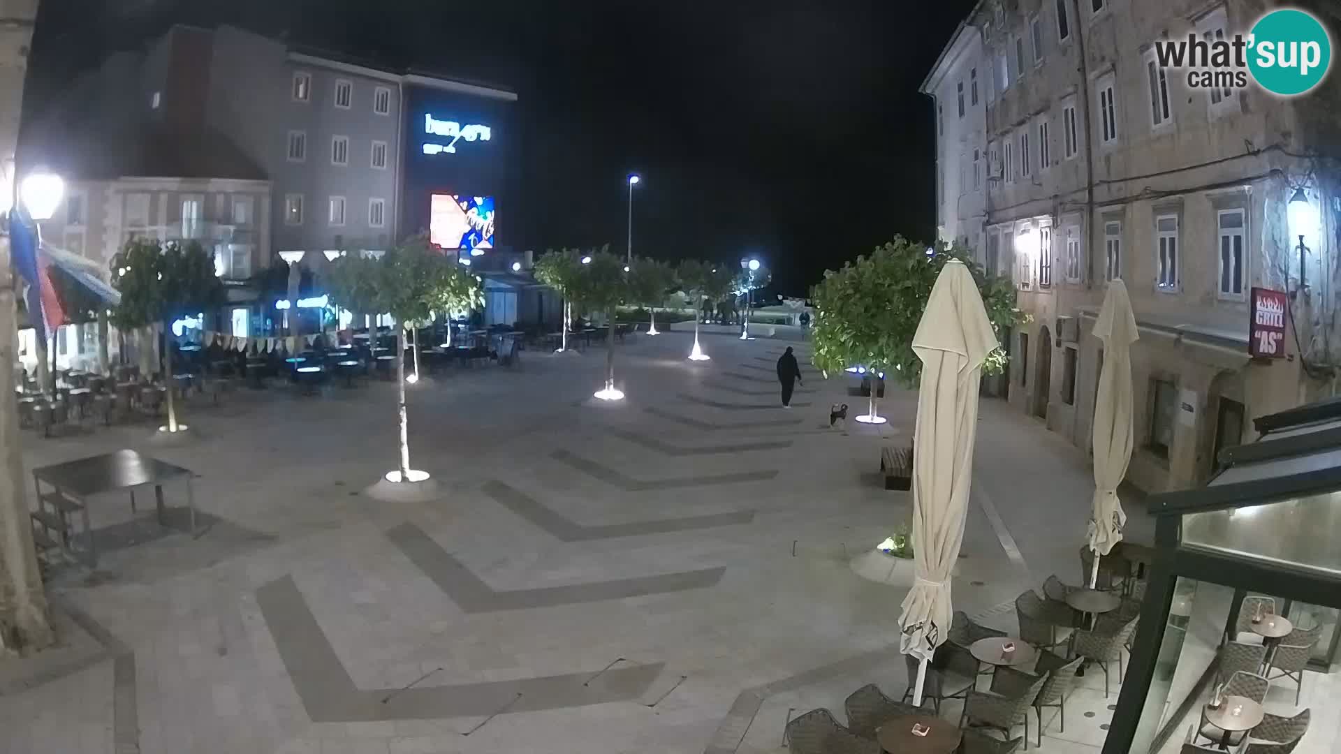 Centre de la ville de Senj – Place Pavlin – Live Cam Dalmatie