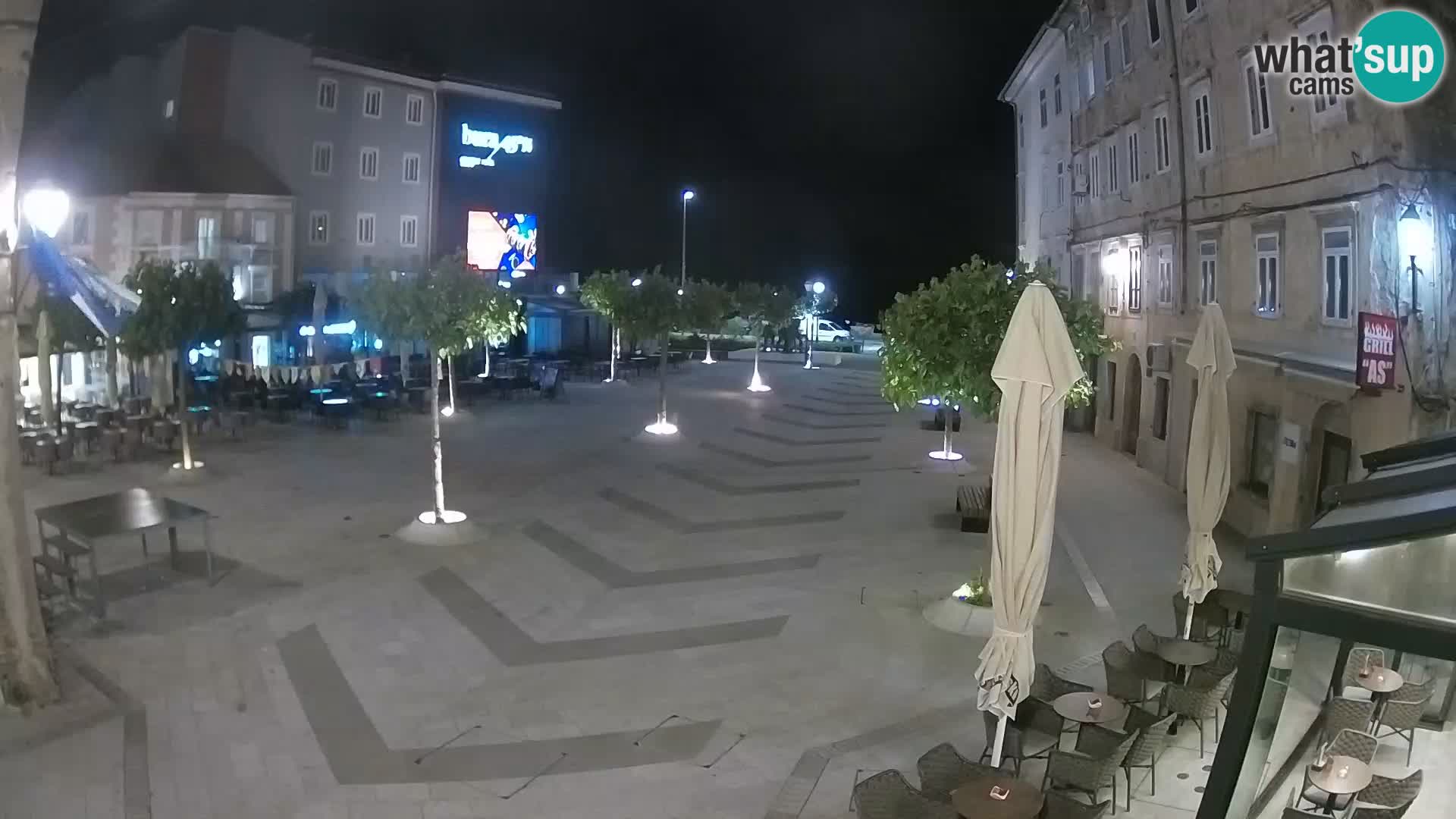 Center of Senj city – Pavlin square – Live Cam Dalmatia