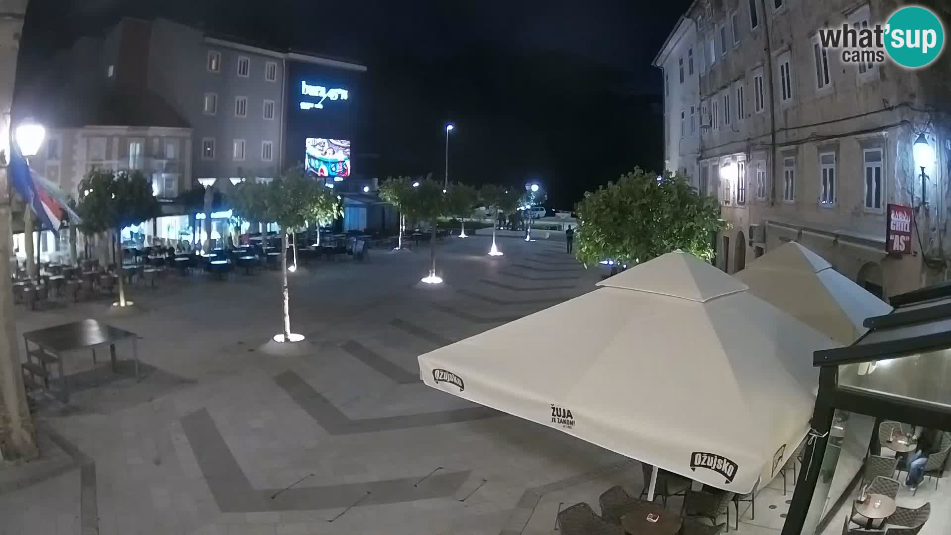 Centro della città di Senj – Piazza Pavlin – Live Cam Dalmazia