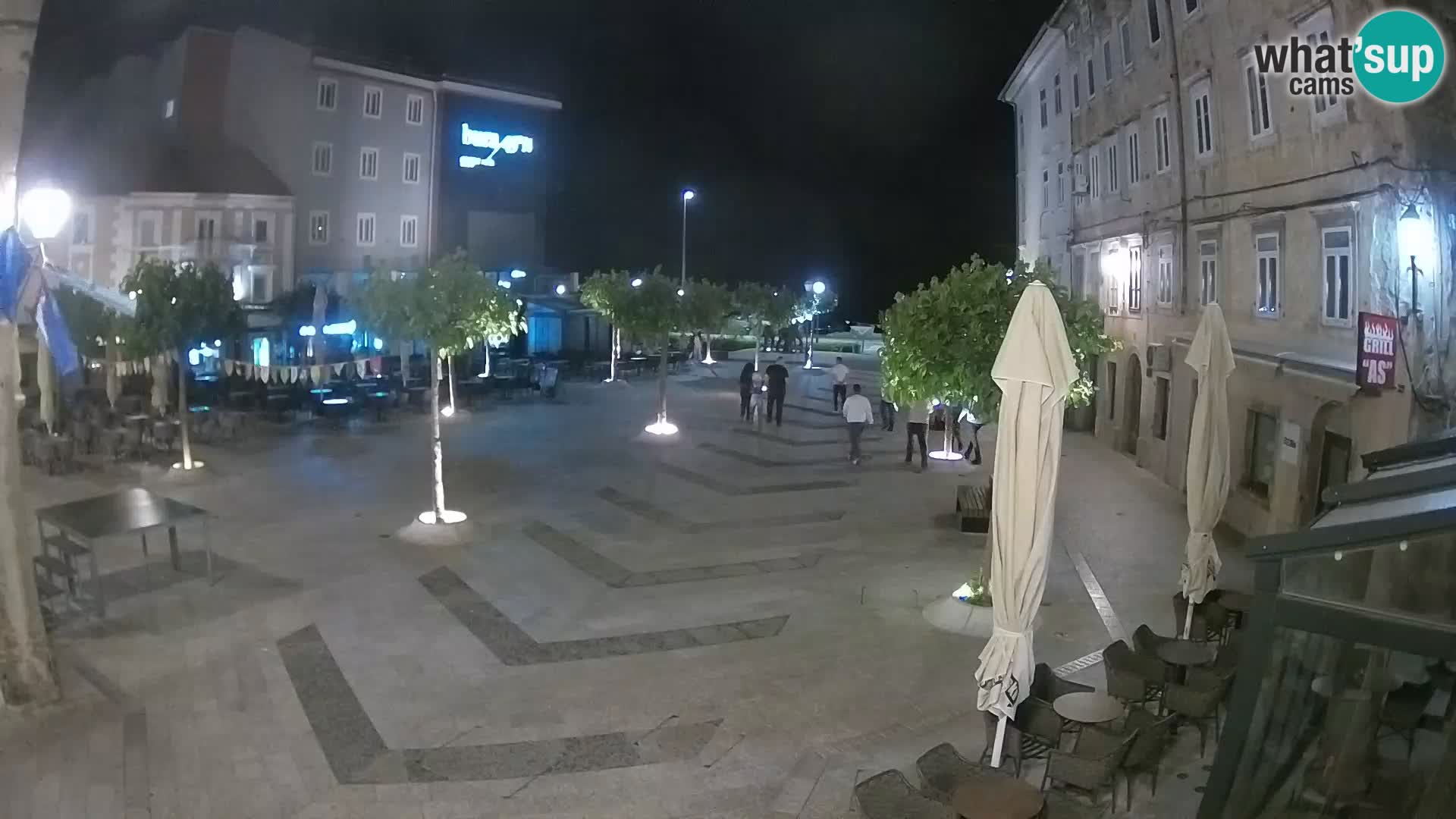 Center mesta Senj – Pavlinski trg – spletne kamere Dalmacija