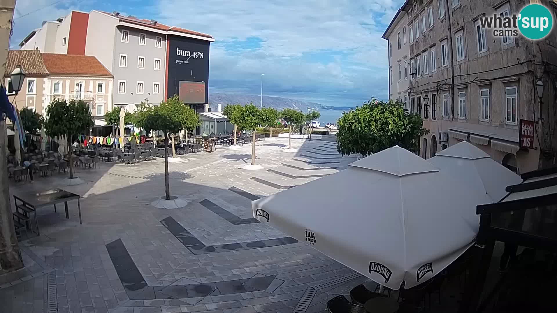 Centre de la ville de Senj – Place Pavlin – Live Cam Dalmatie