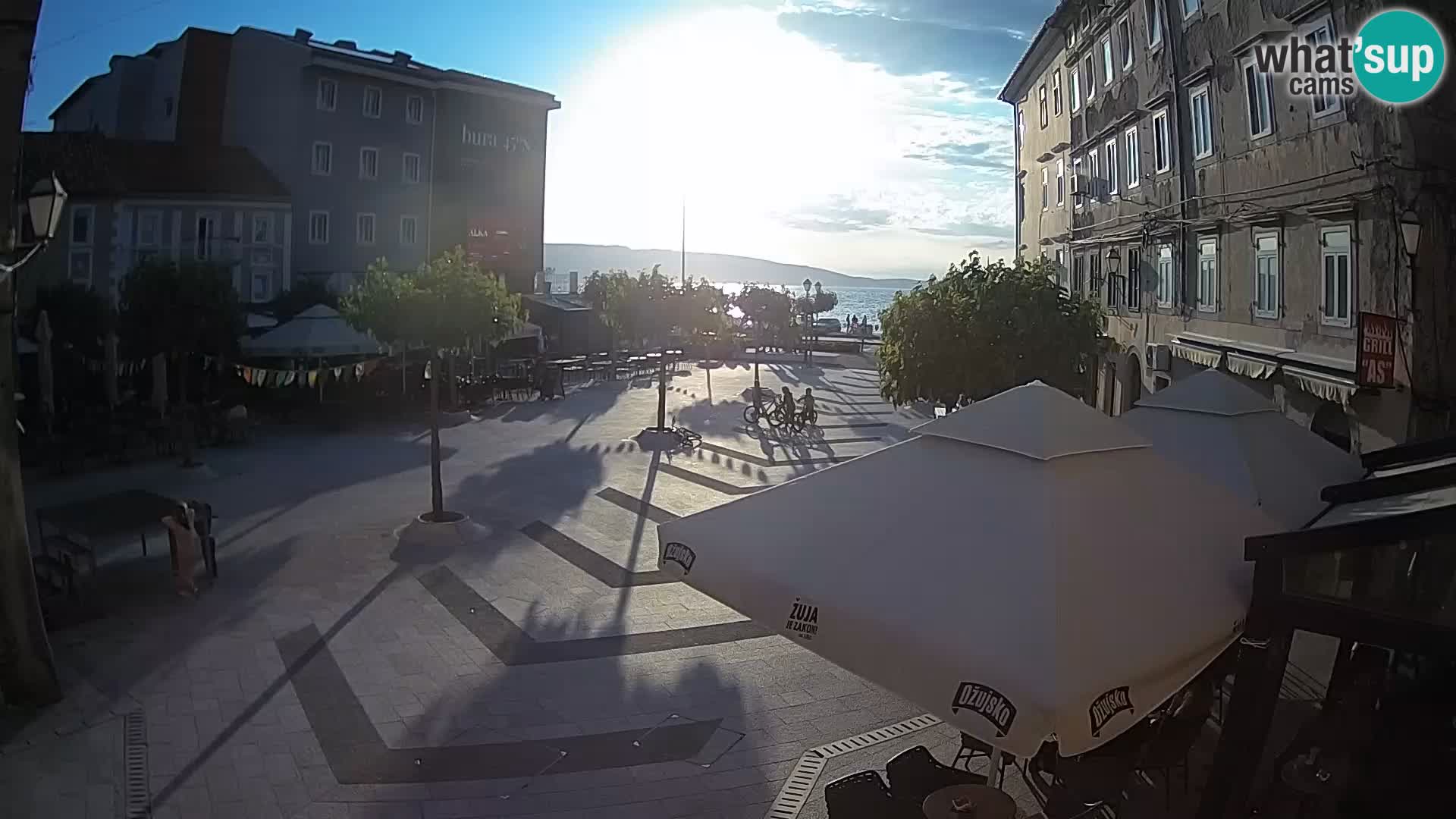 Centro della città di Senj – Piazza Pavlin – Live Cam Dalmazia
