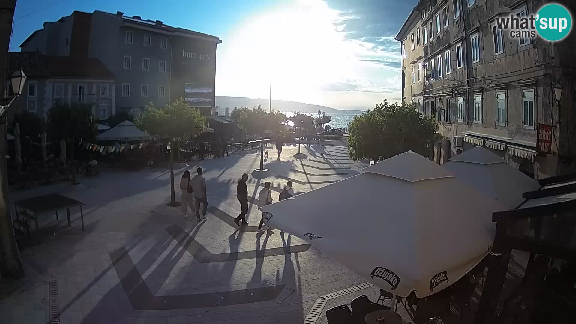 Centre de la ville de Senj – Place Pavlin – Live Cam Dalmatie