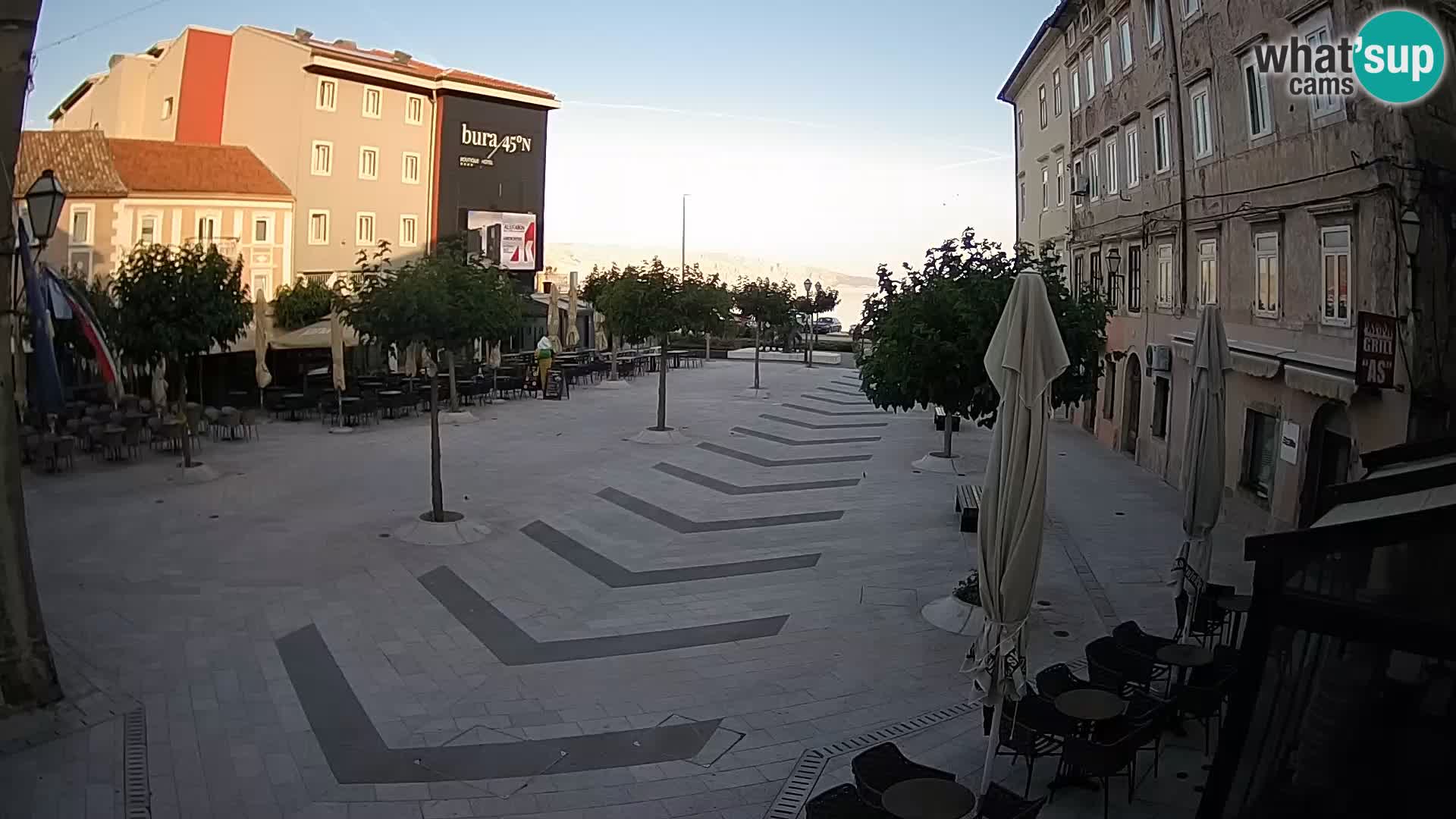 Center of Senj city – Pavlin square – Live Cam Dalmatia